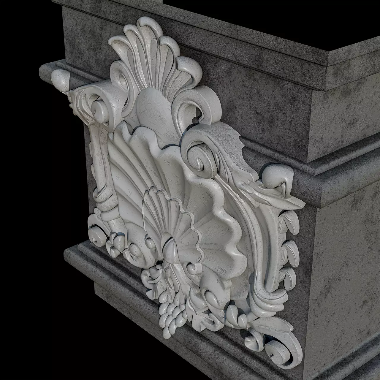 stone art 3D model_2