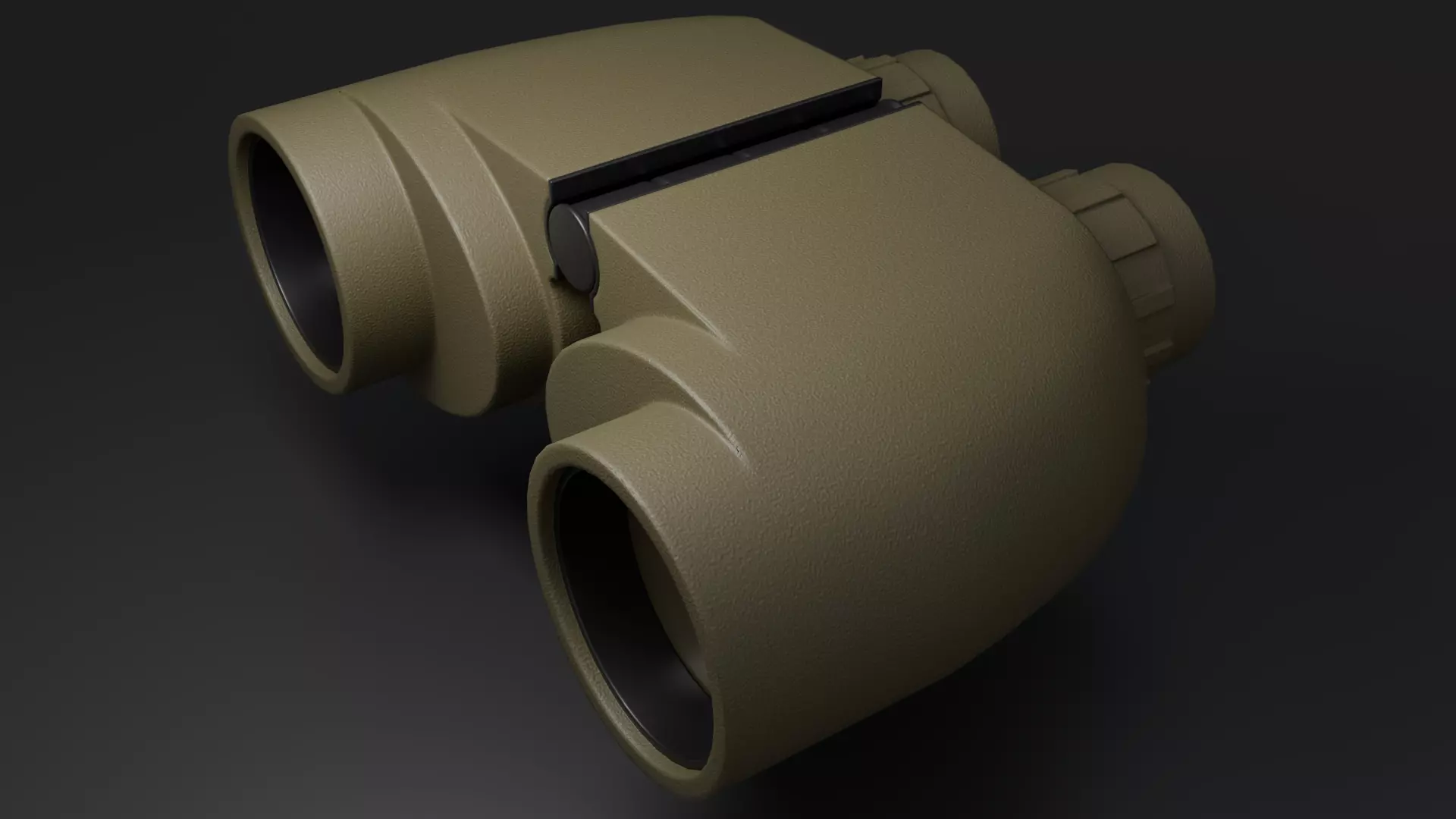 Steiner 10x50 Military Binocular Low-poly 3D model_1