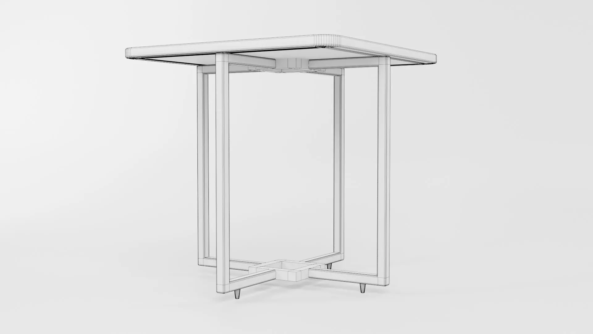 Square Table SG47 3D model_5