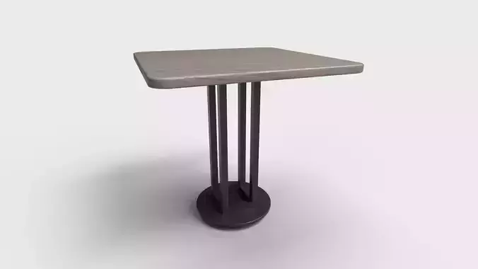 Square Table CG48 3D model