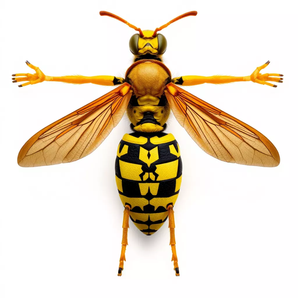 Vivid Wasp Insect model pack Low-poly 3D model_2