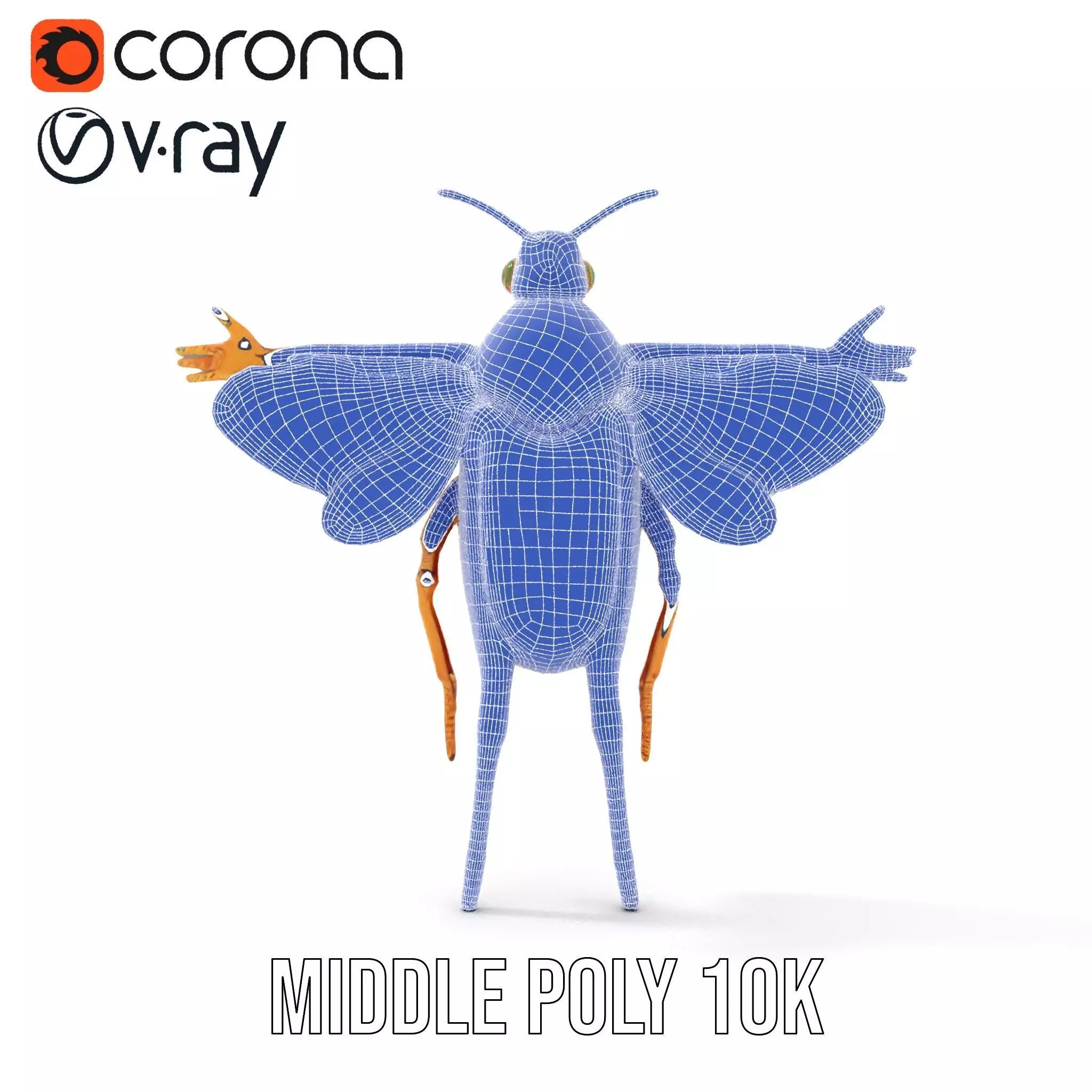 Golden Beetle Fantasy model pack Low-poly 3D model_30