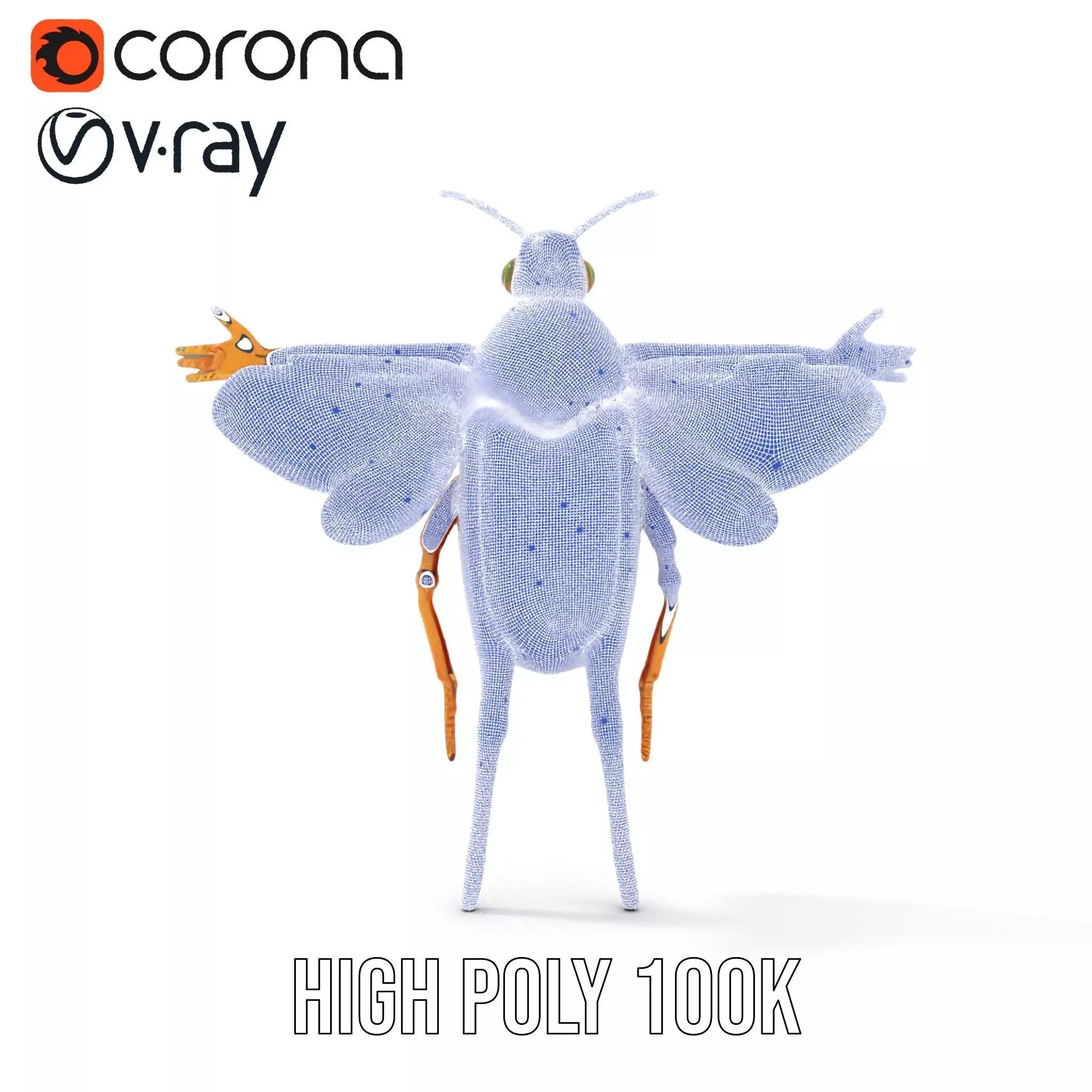 Golden Beetle Fantasy model pack Low-poly 3D model_29