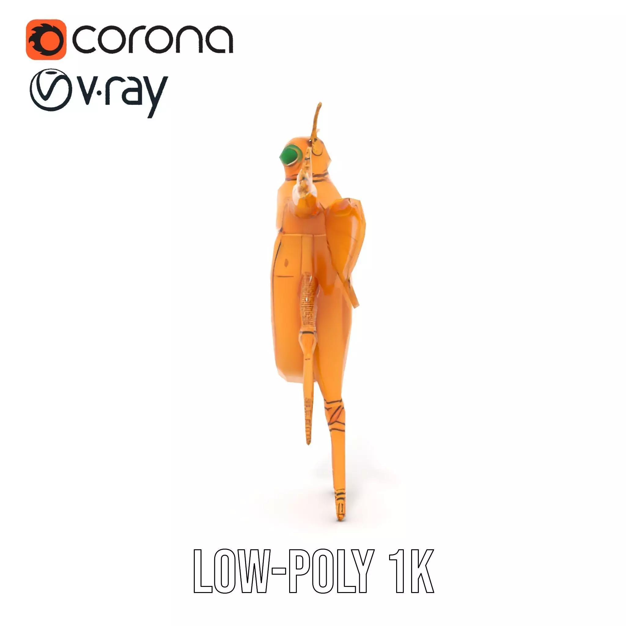 Golden Beetle Fantasy model pack Low-poly 3D model_7