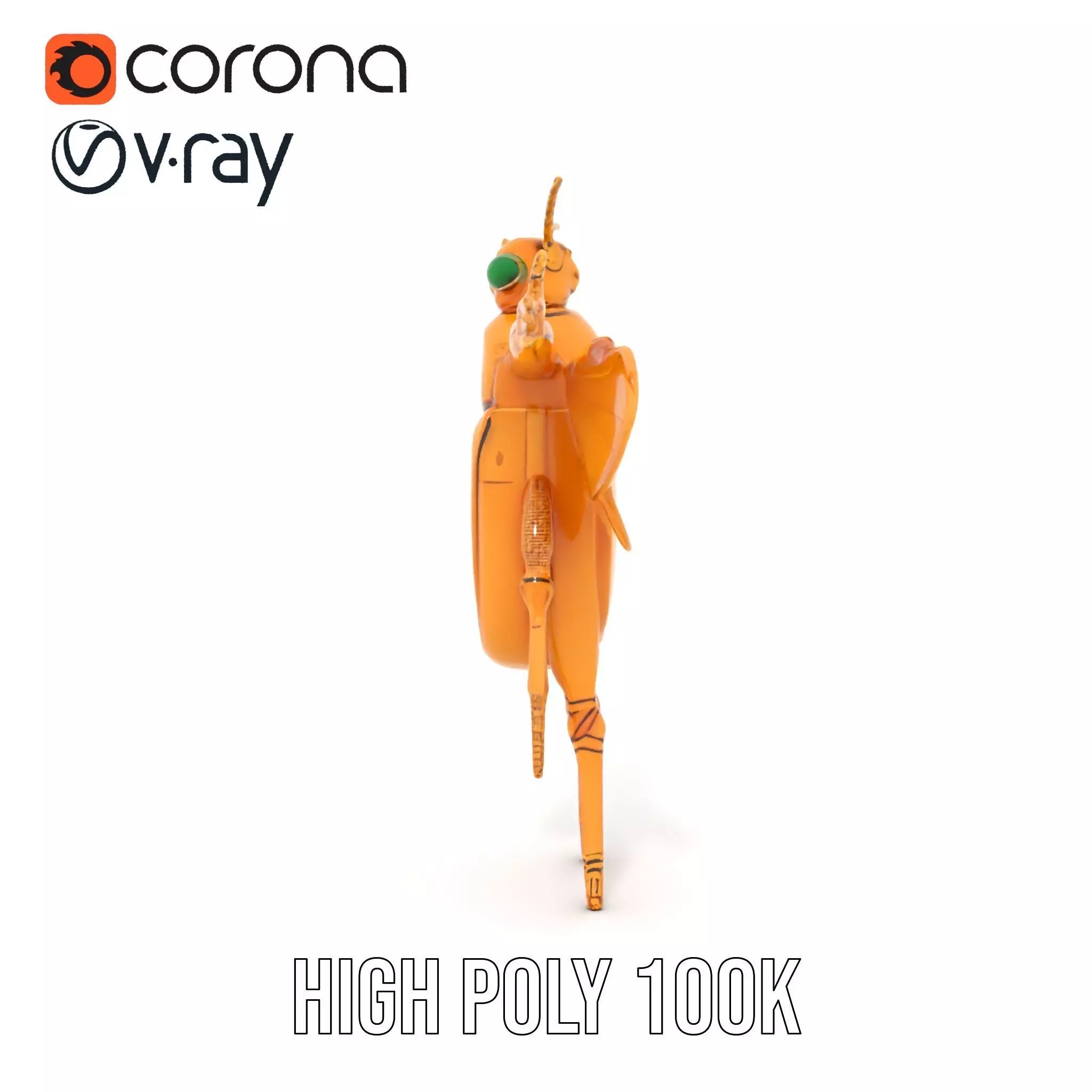 Golden Beetle Fantasy model pack Low-poly 3D model_26