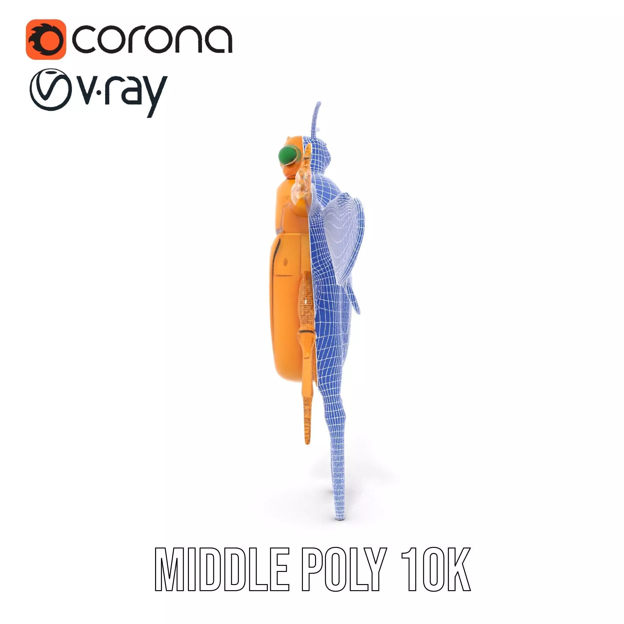 Golden Beetle Fantasy model pack Low-poly 3D model_24