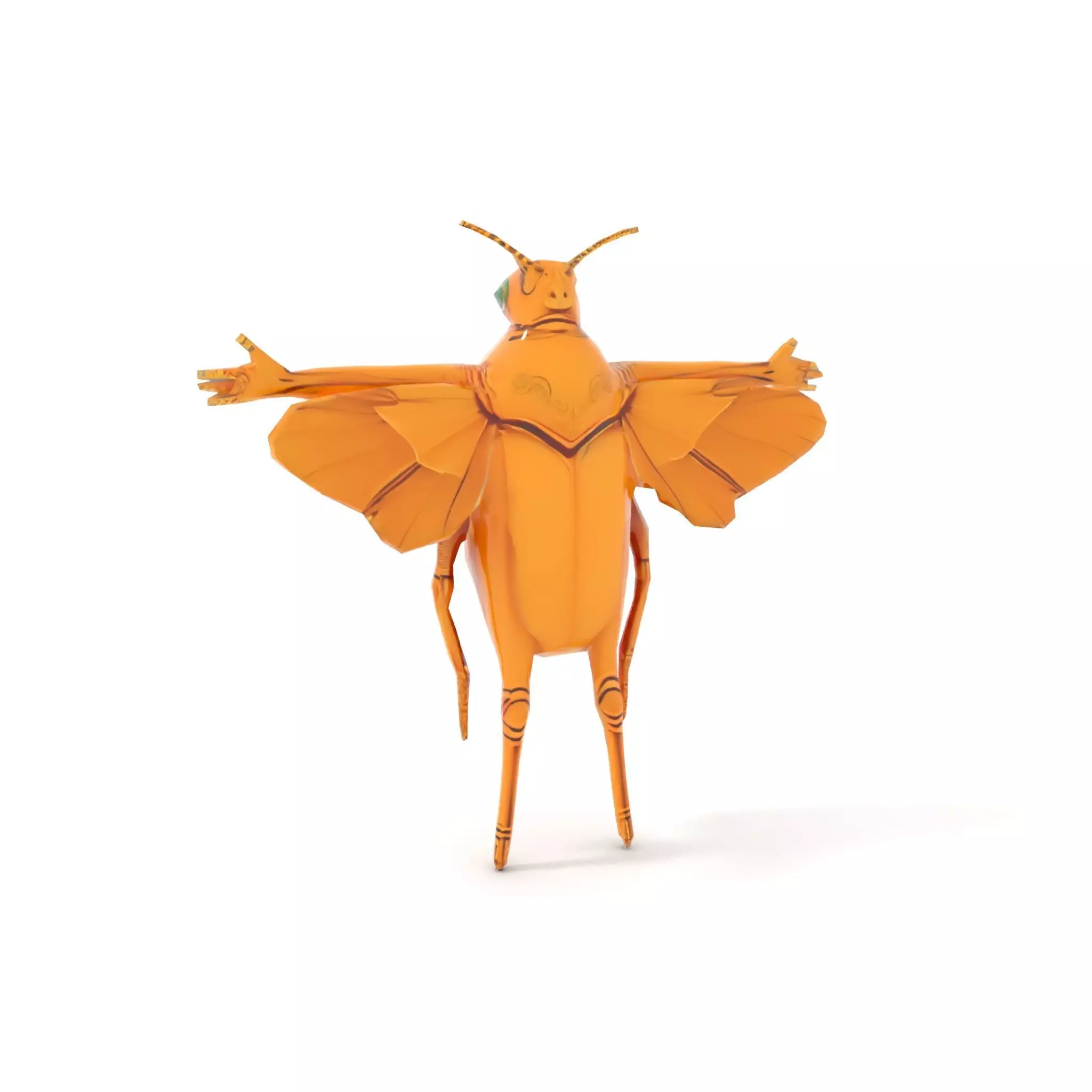 Golden Beetle Fantasy model pack Low-poly 3D model_9