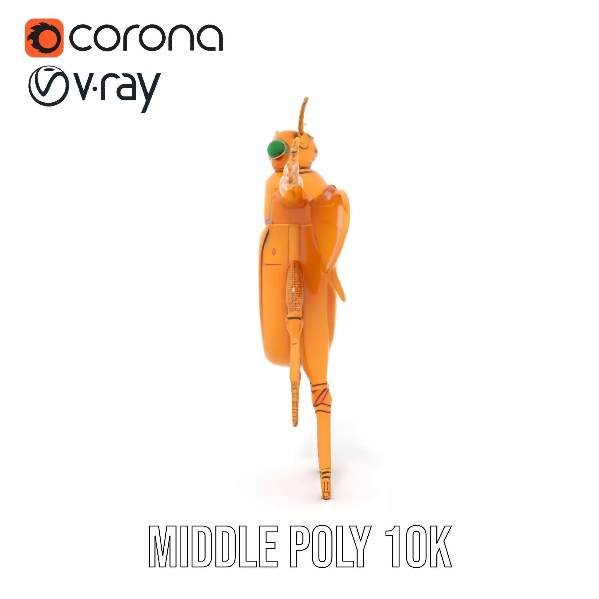 Golden Beetle Fantasy model pack Low-poly 3D model_13