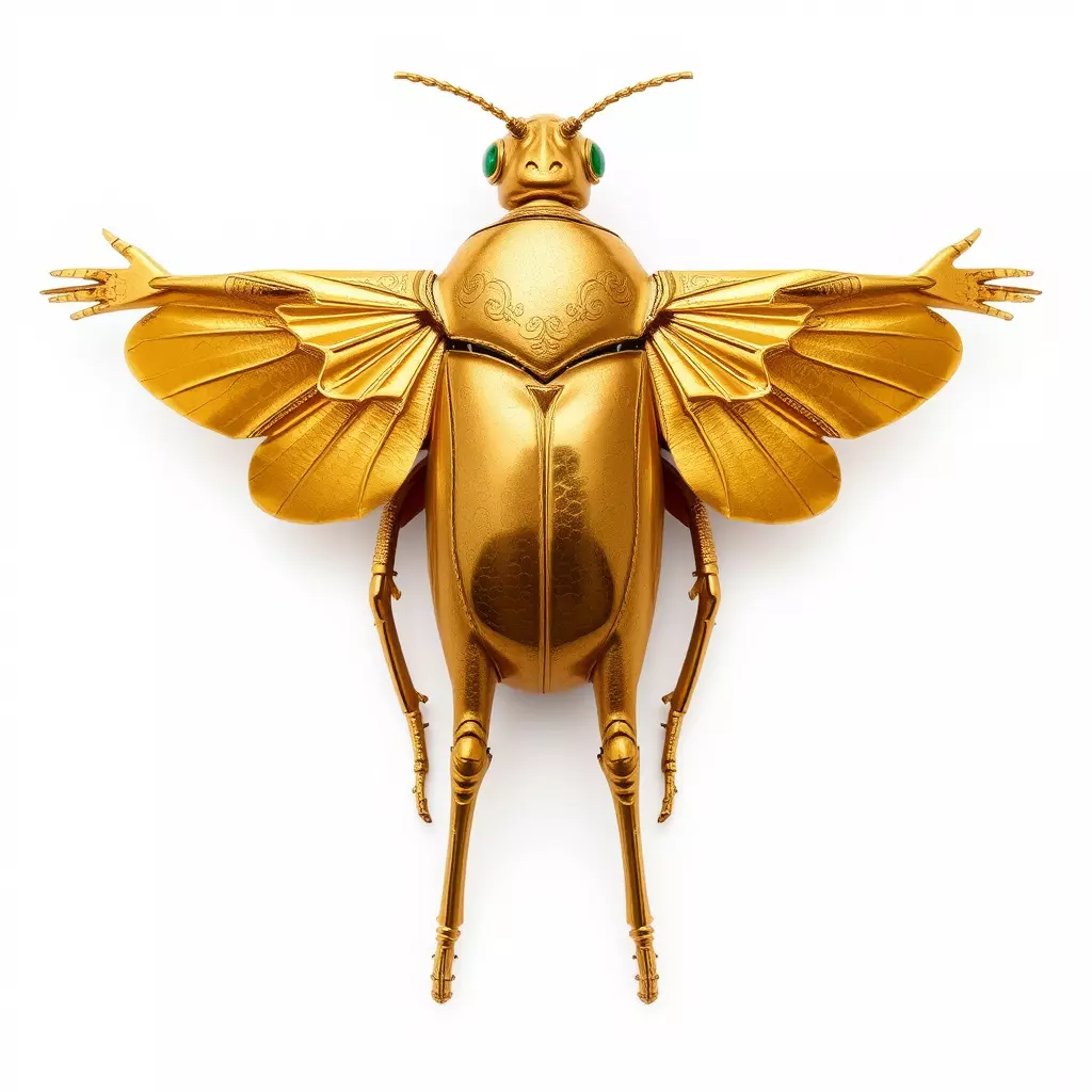 Golden Beetle Fantasy model pack Low-poly 3D model_2