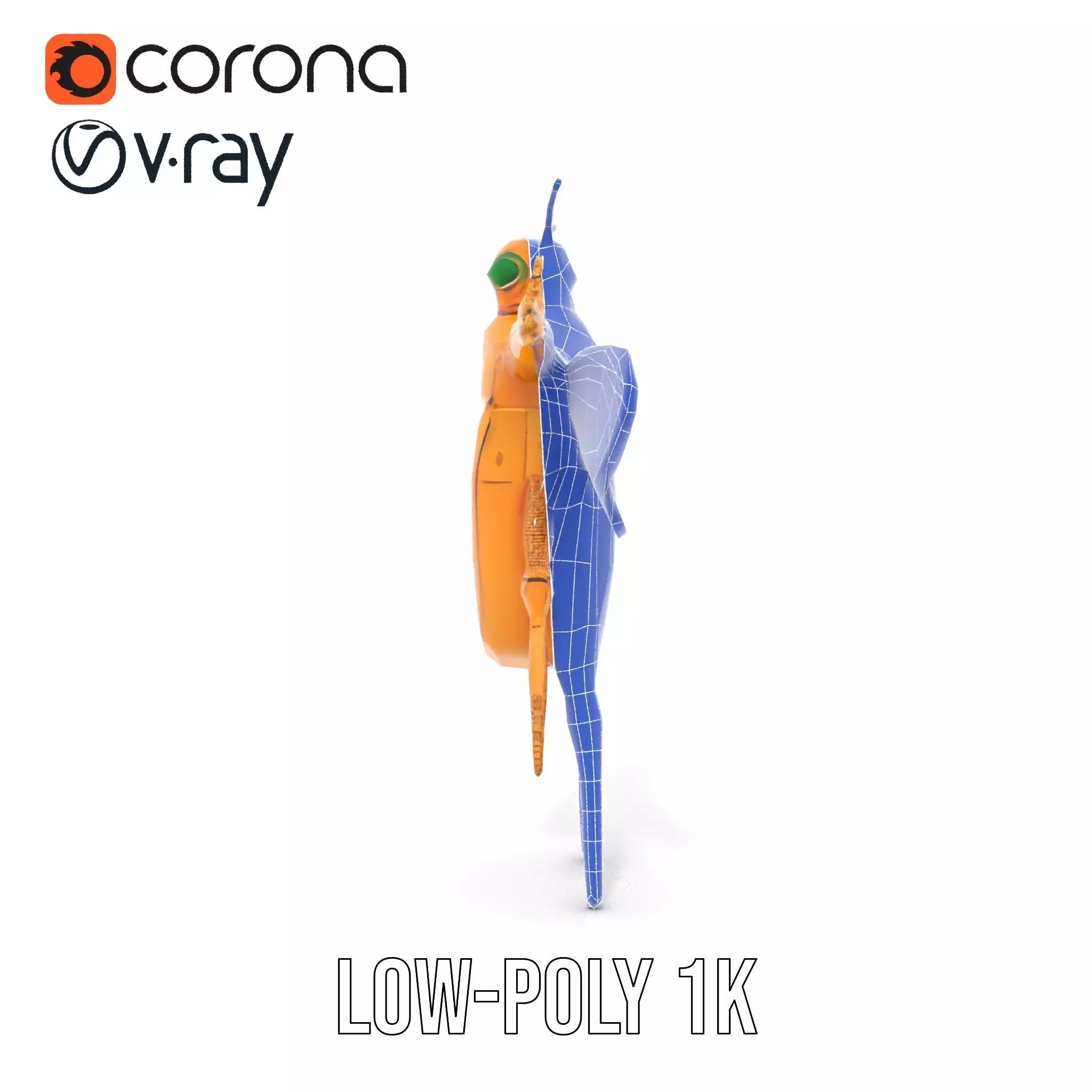 Golden Beetle Fantasy model pack Low-poly 3D model_31