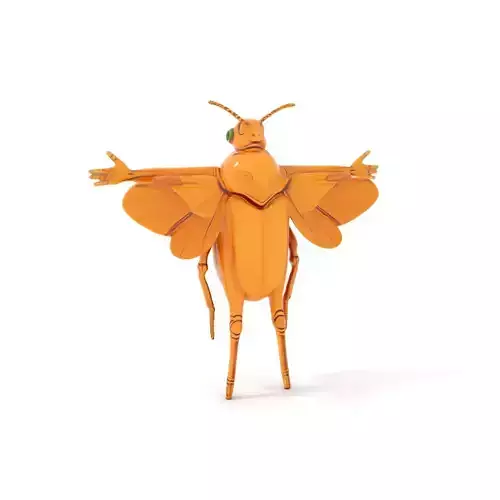 Golden Beetle Fantasy model pack Low-poly 3D model
