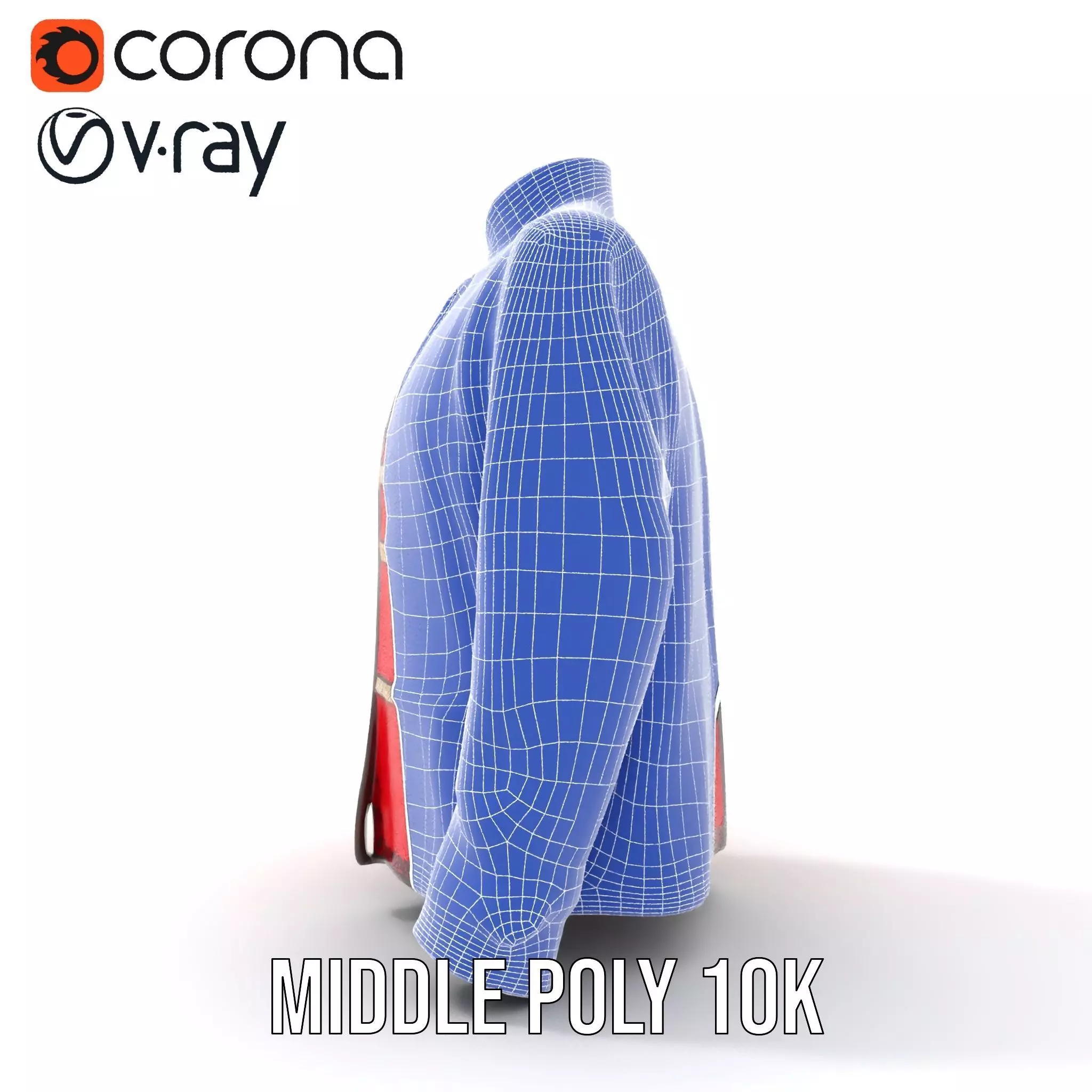 Classic Red Jacket model pack Low-poly 3D model_21