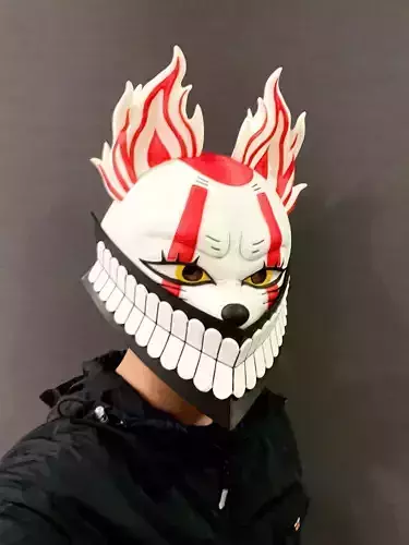 Okarun x Lucky Cat Face Mask - Dandadan Anime Cosplay
