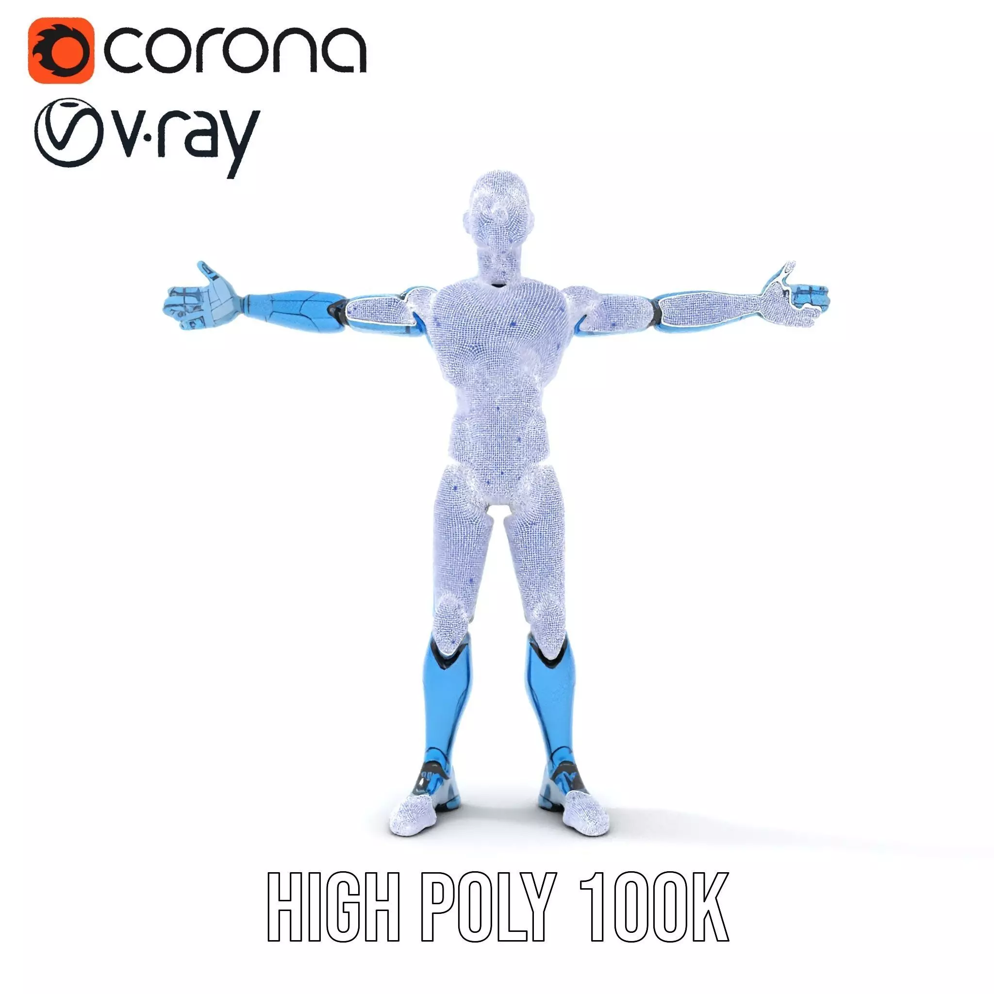 Sapphire Android model pack Low-poly 3D model_33