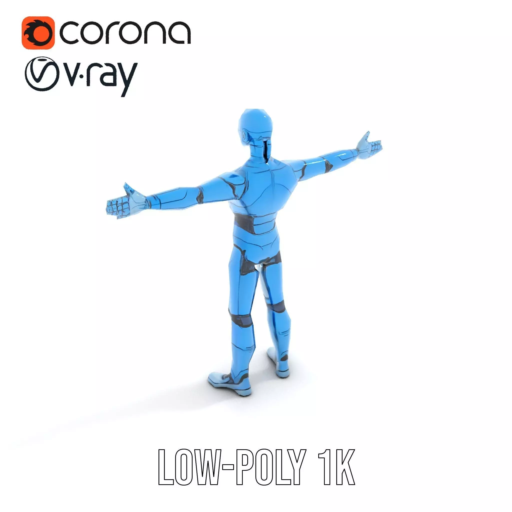 Sapphire Android model pack Low-poly 3D model_25