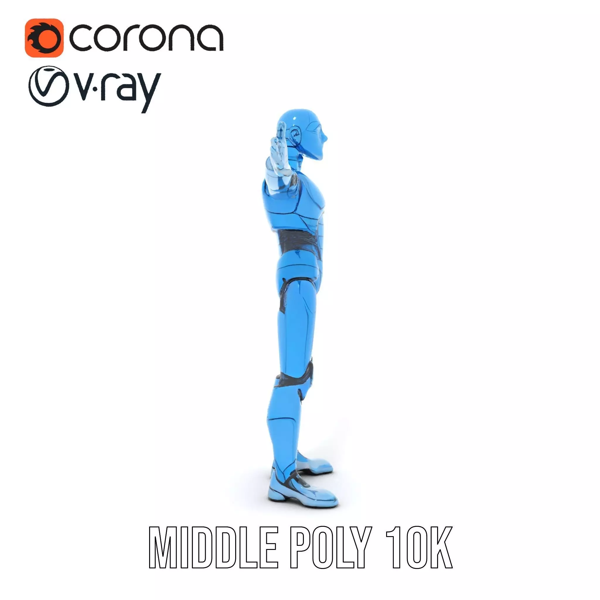 Sapphire Android model pack Low-poly 3D model_13