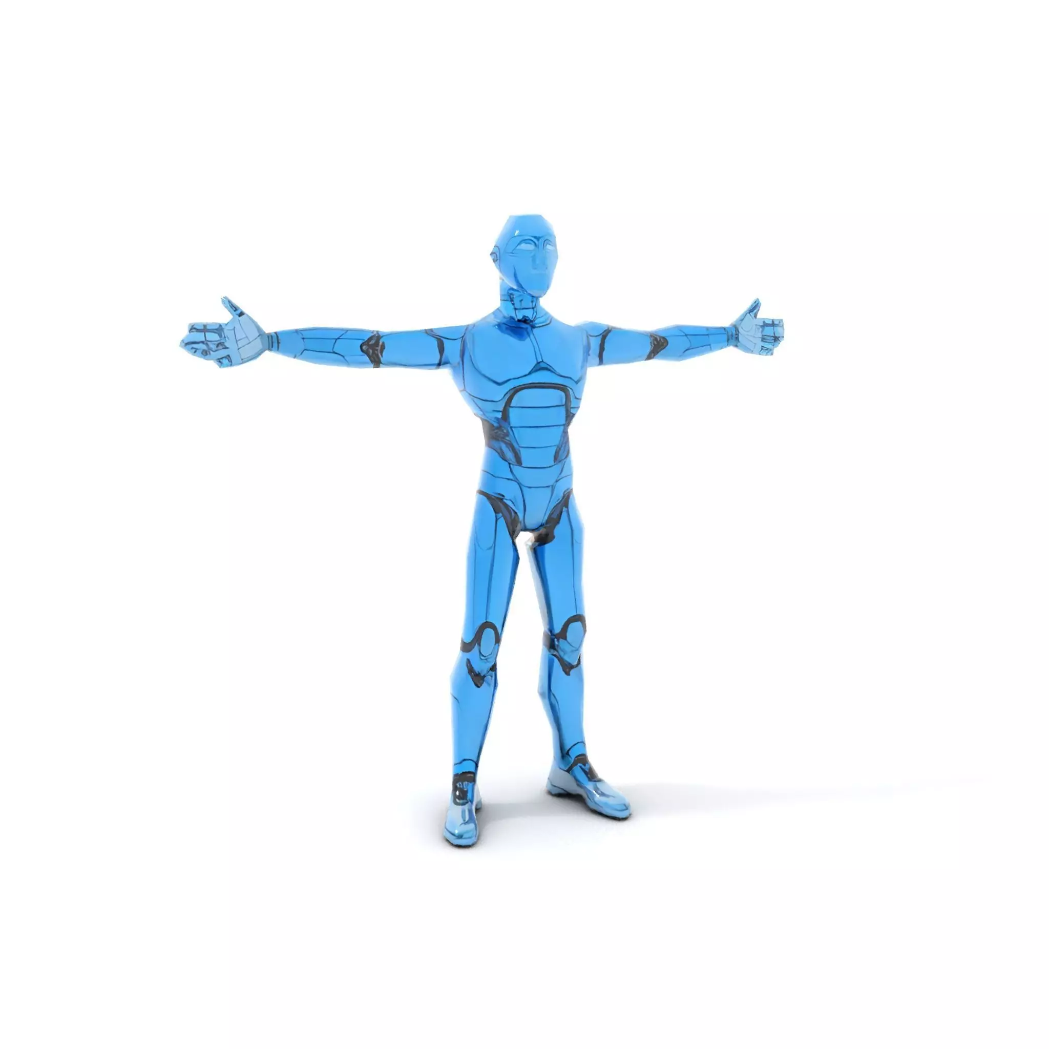 Sapphire Android model pack Low-poly 3D model_7