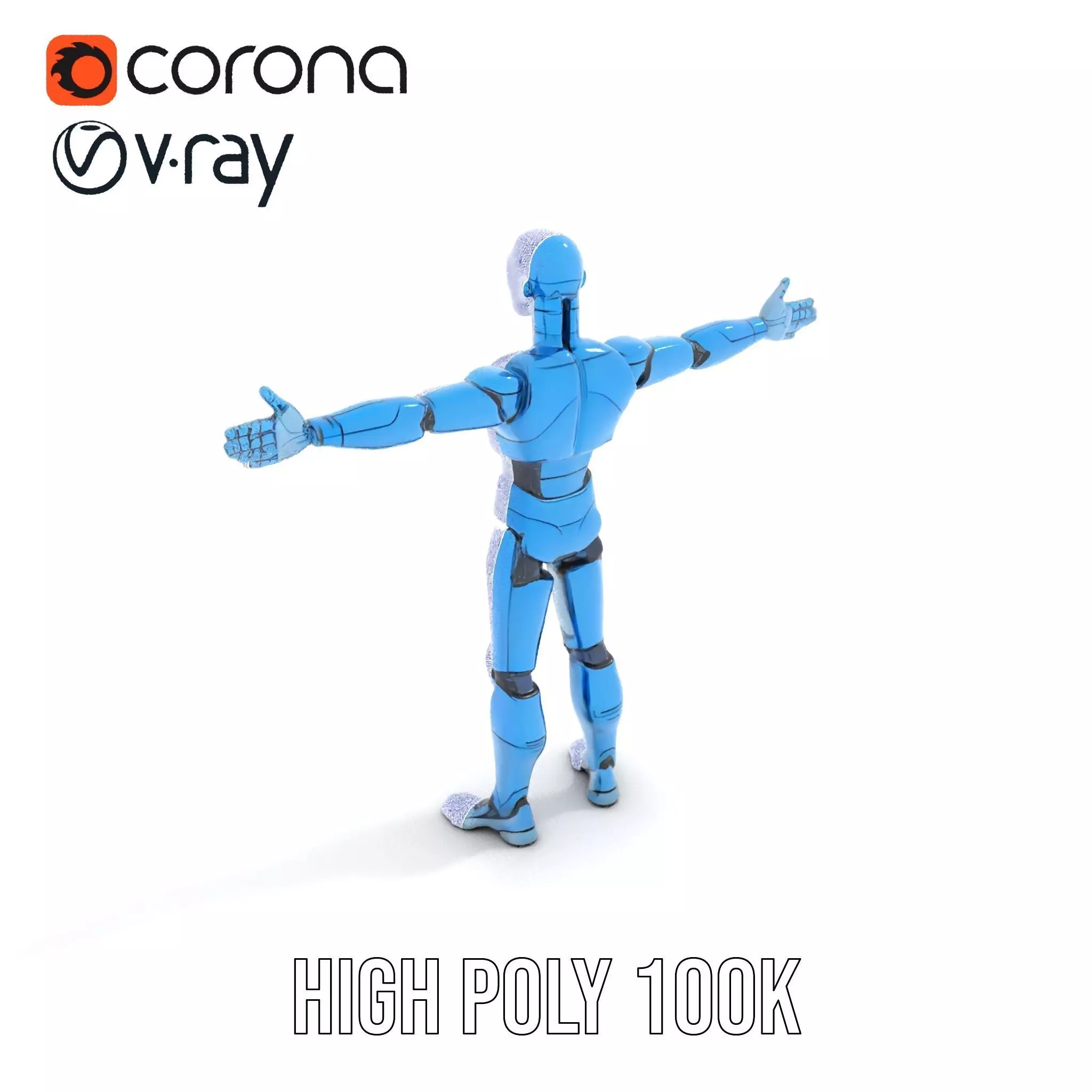 Sapphire Android model pack Low-poly 3D model_15