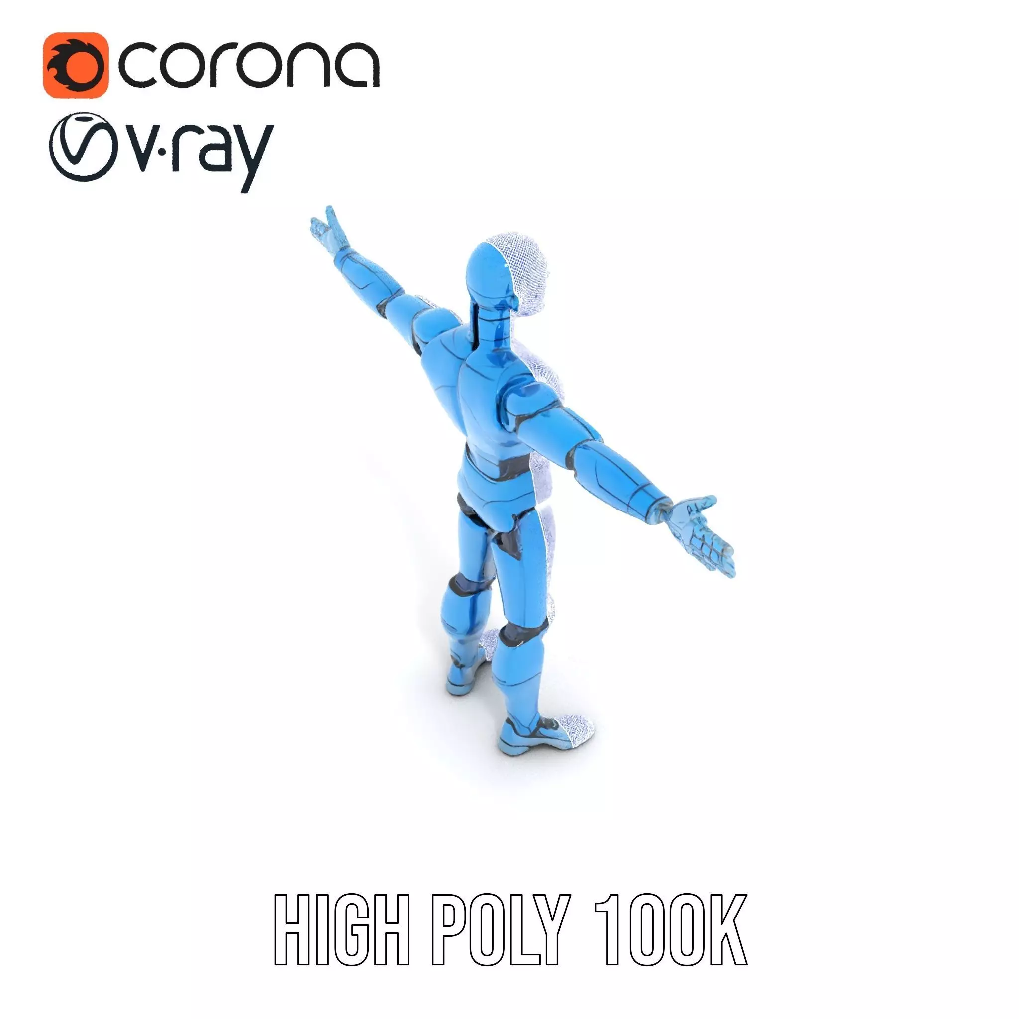 Sapphire Android model pack Low-poly 3D model_28