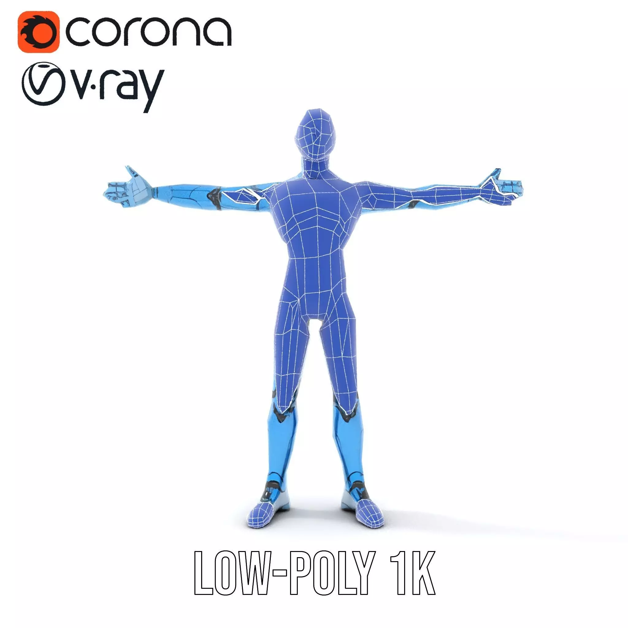 Sapphire Android model pack Low-poly 3D model_30