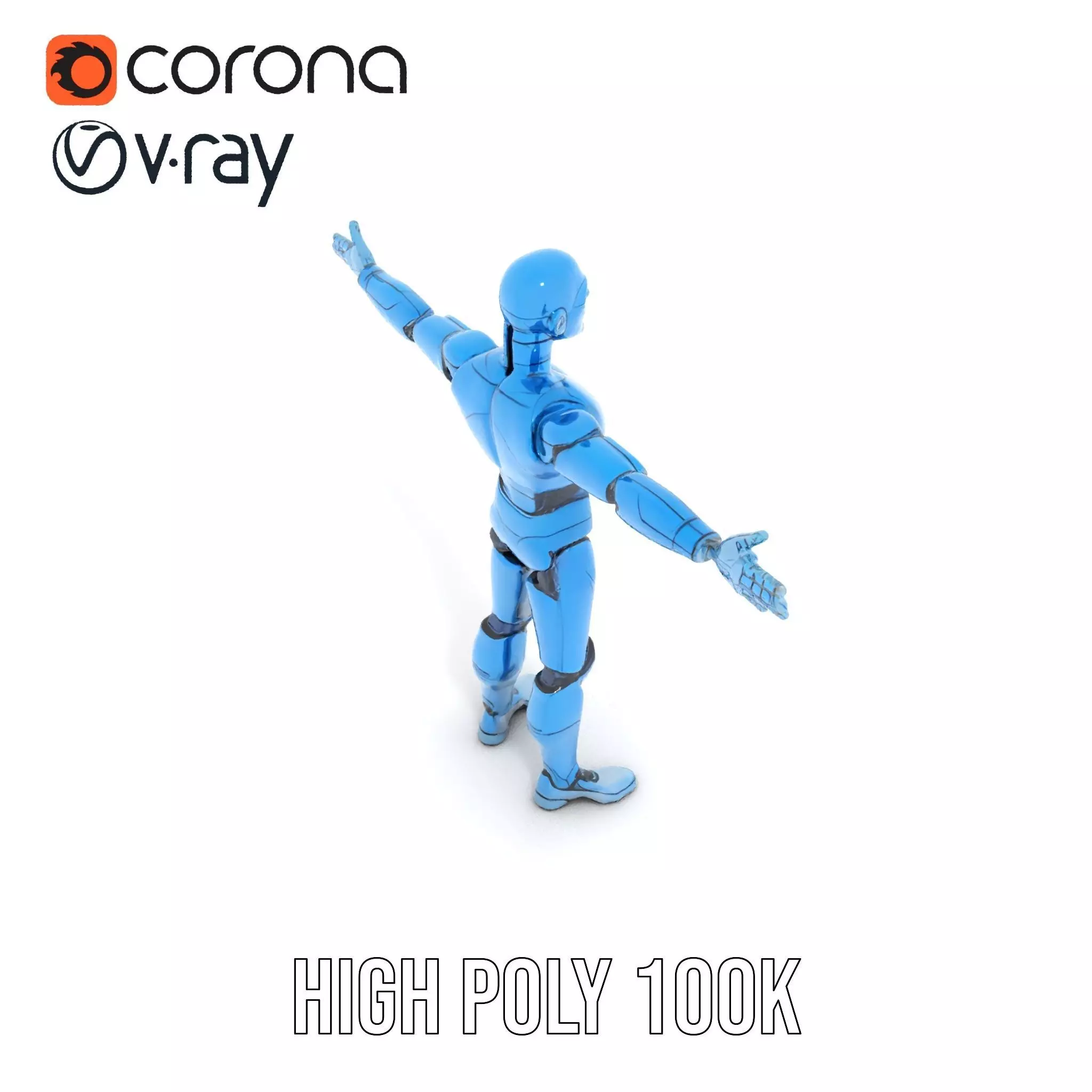 Sapphire Android model pack Low-poly 3D model_18