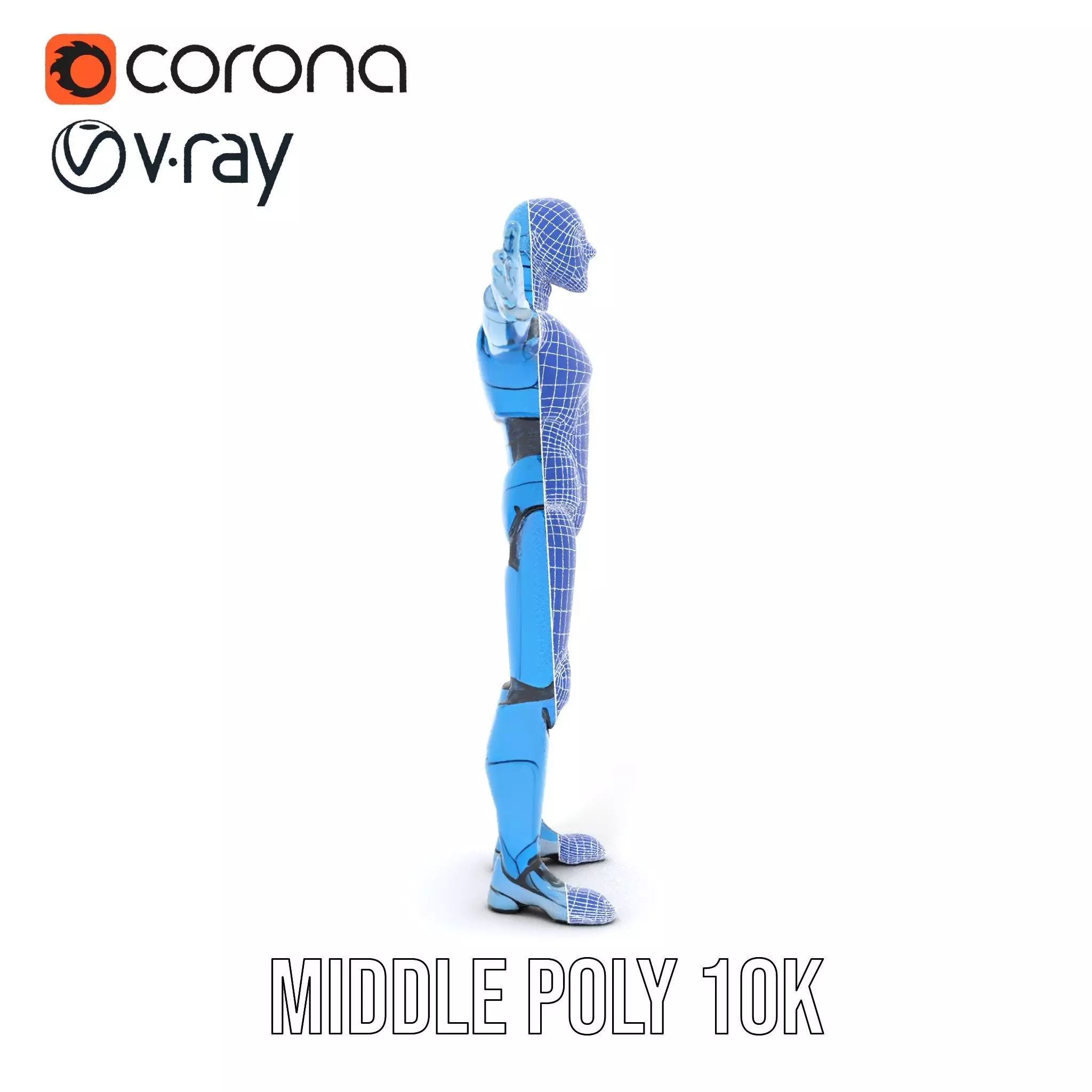 Sapphire Android model pack Low-poly 3D model_26