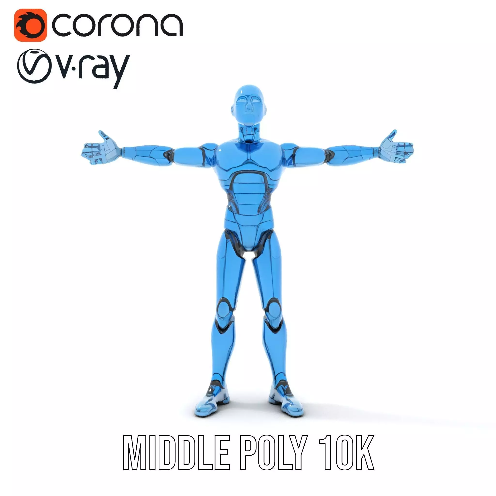 Sapphire Android model pack Low-poly 3D model_22