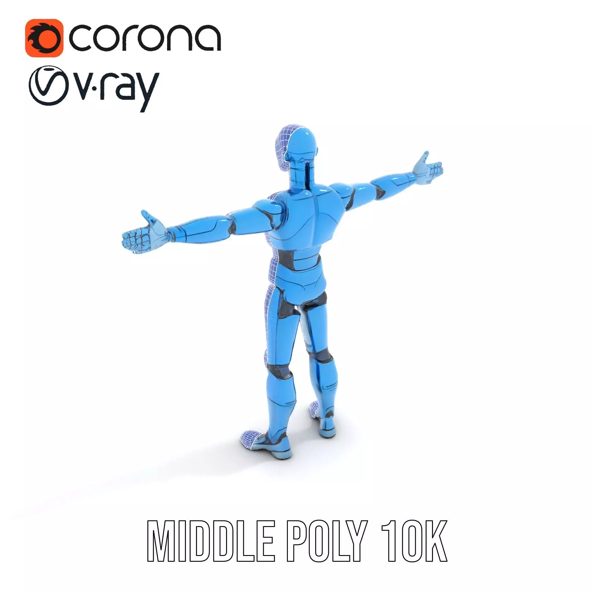 Sapphire Android model pack Low-poly 3D model_19