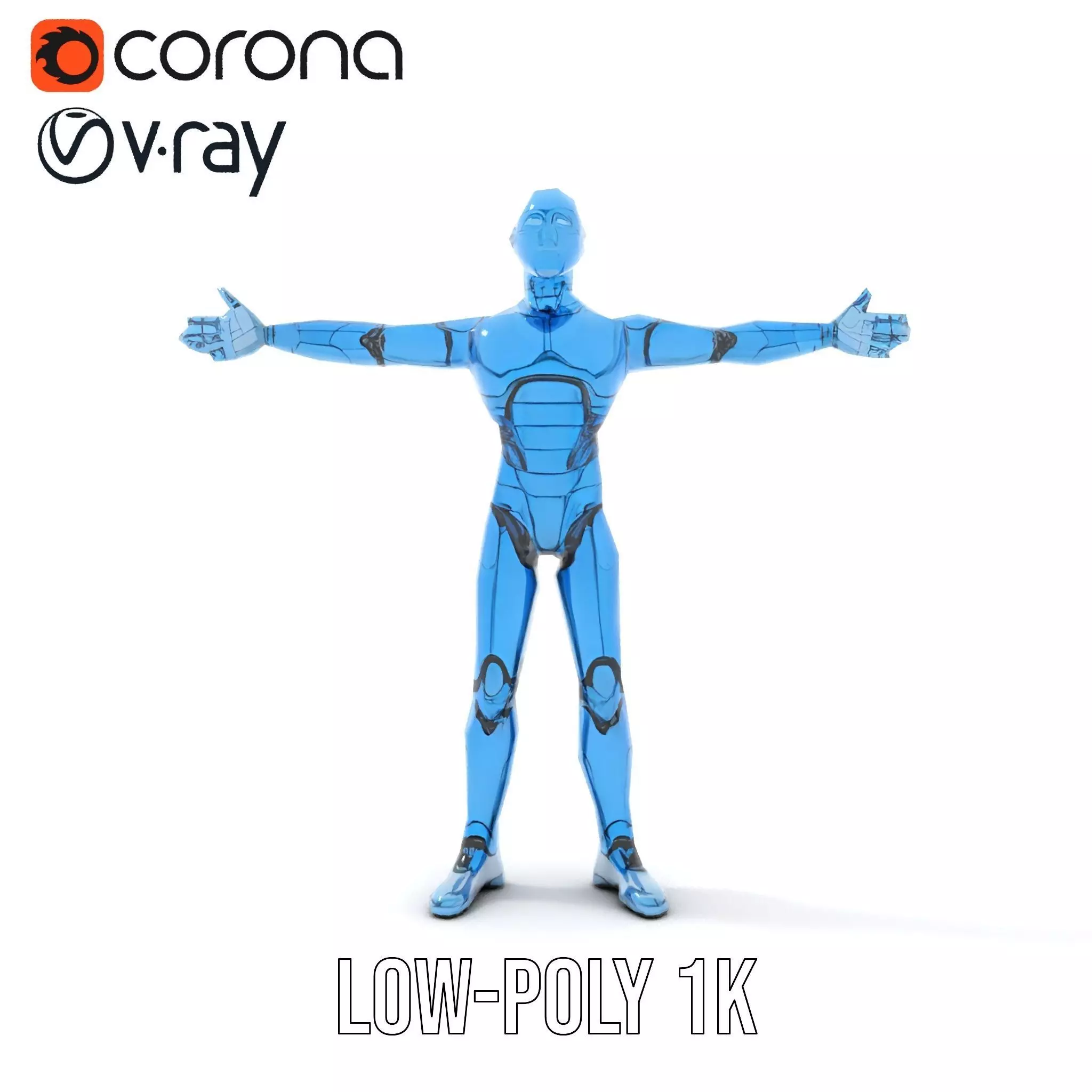 Sapphire Android model pack Low-poly 3D model_27