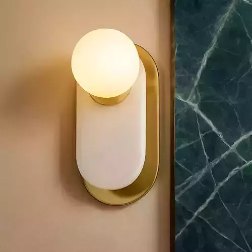 Zora Brass Wall Sconce 3D Mode