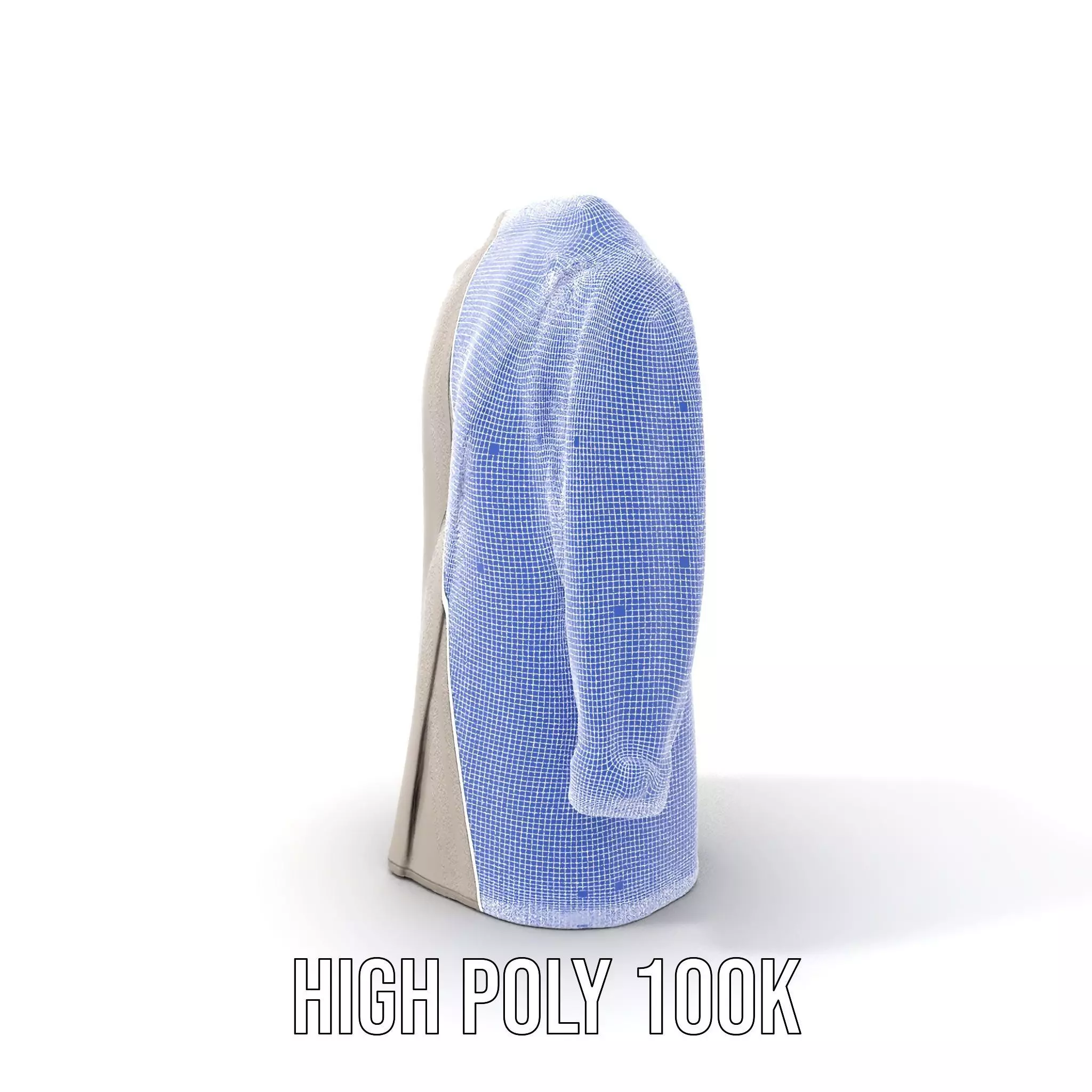 Elegant Grey Coat model pack Low-poly 3D model_4