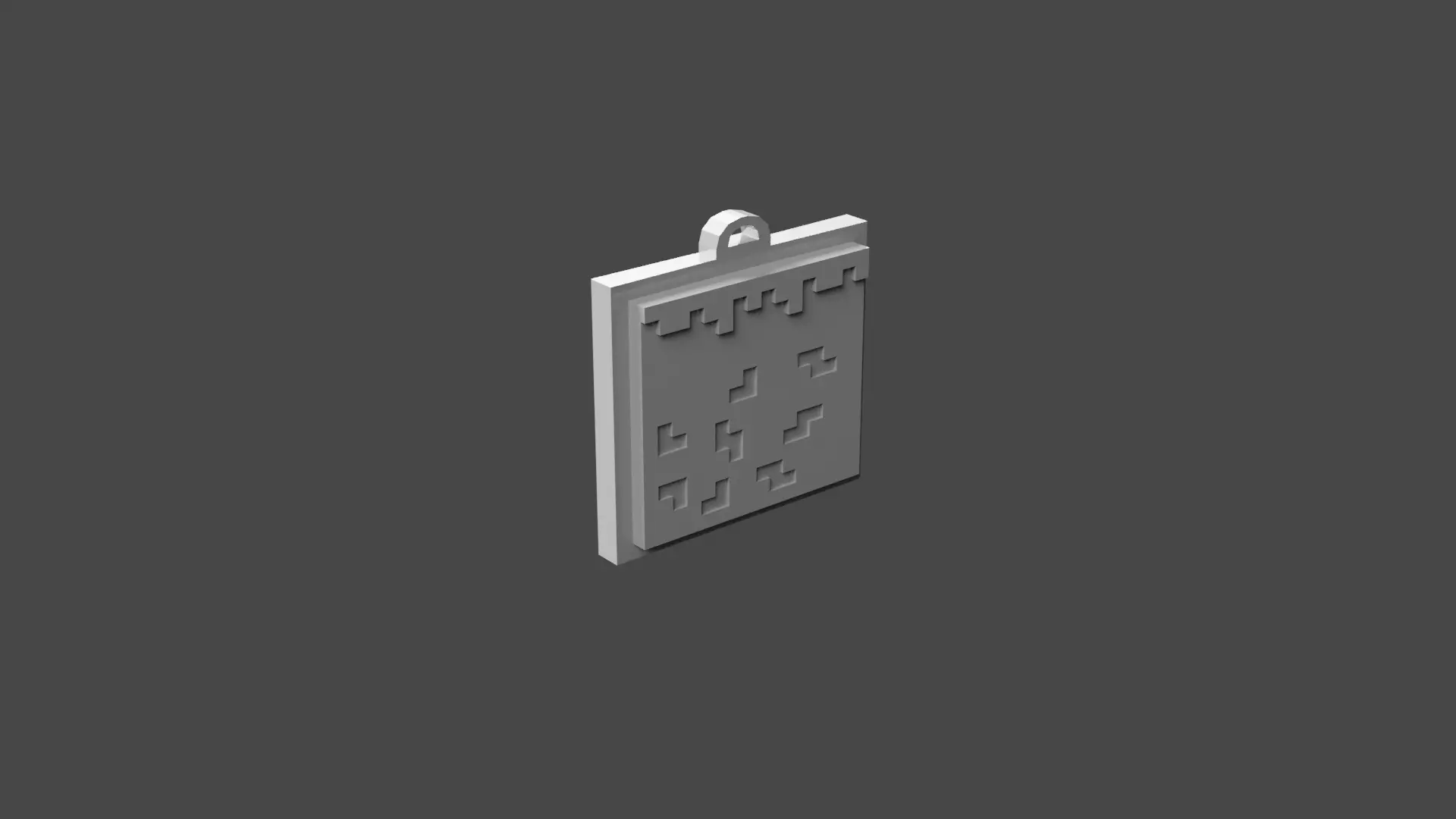 Minecraft Block Keychain Free 3D print model