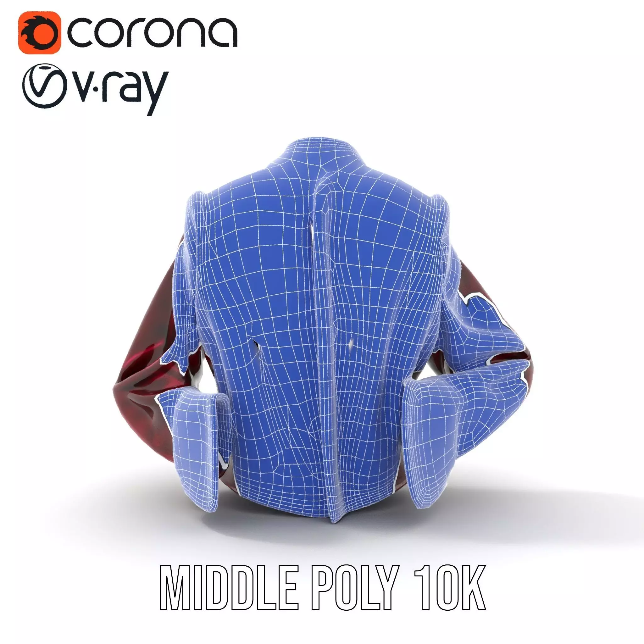 Elegant Velvet Jacket model pack Low-poly 3D model_26