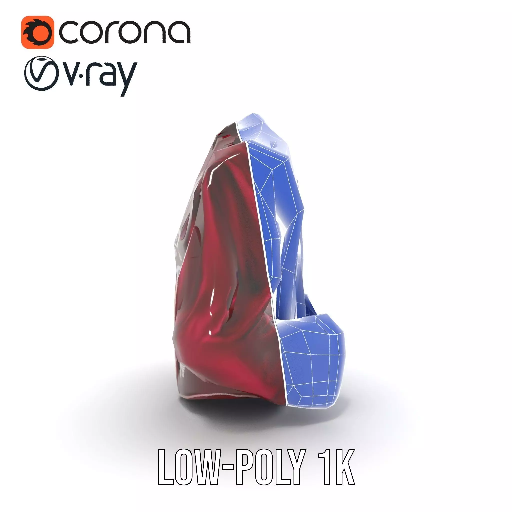 Elegant Velvet Jacket model pack Low-poly 3D model_25