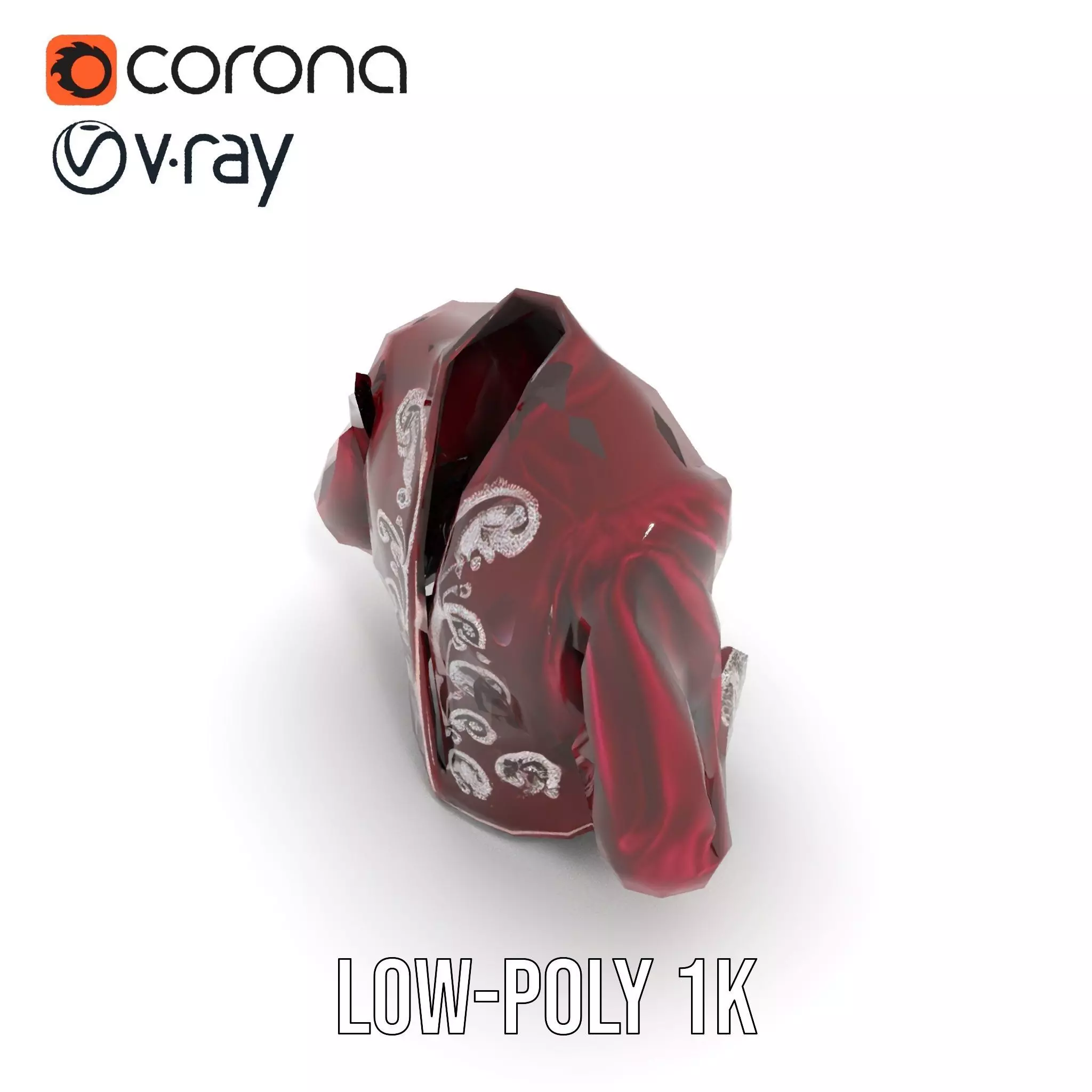 Elegant Velvet Jacket model pack Low-poly 3D model_16