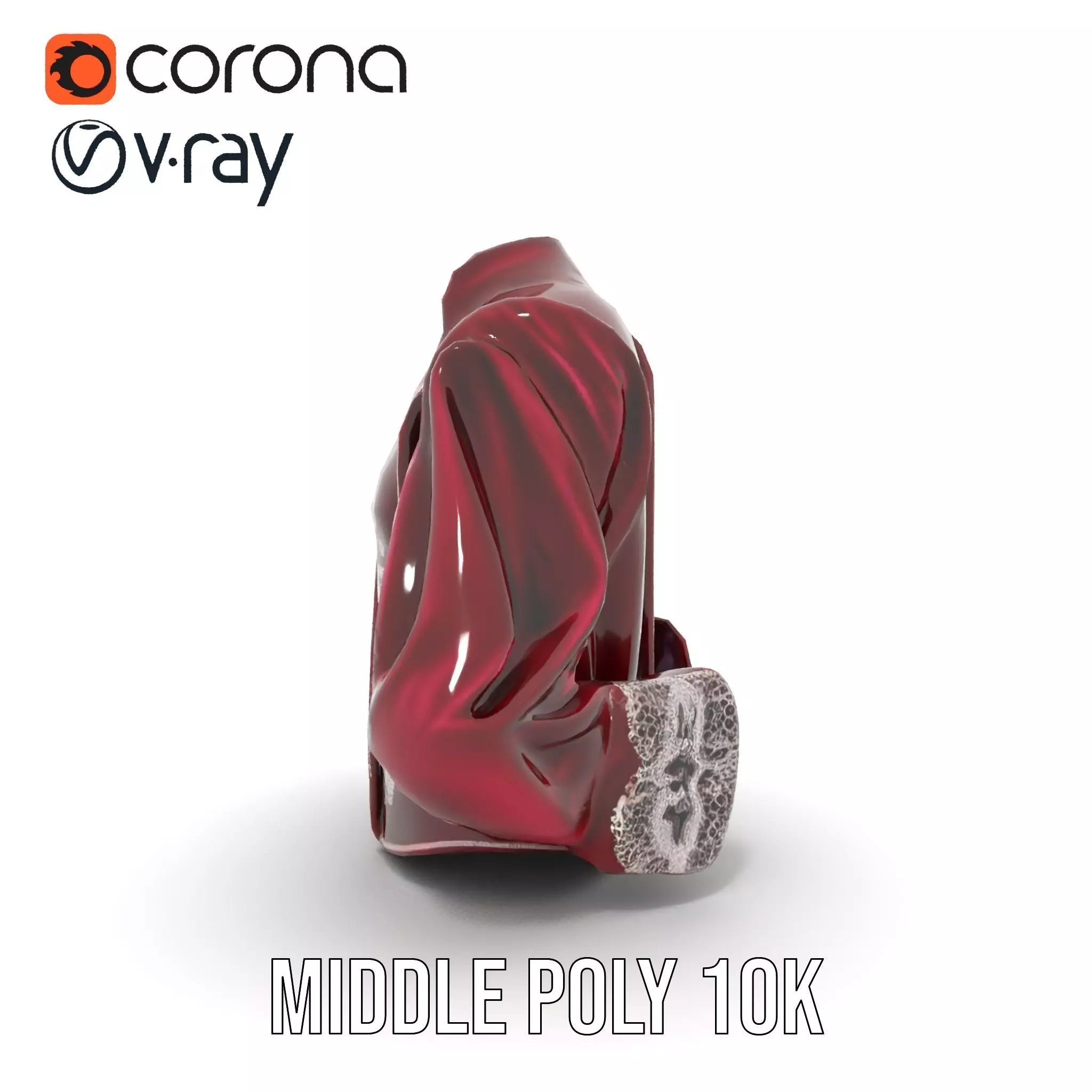 Elegant Velvet Jacket model pack Low-poly 3D model_10