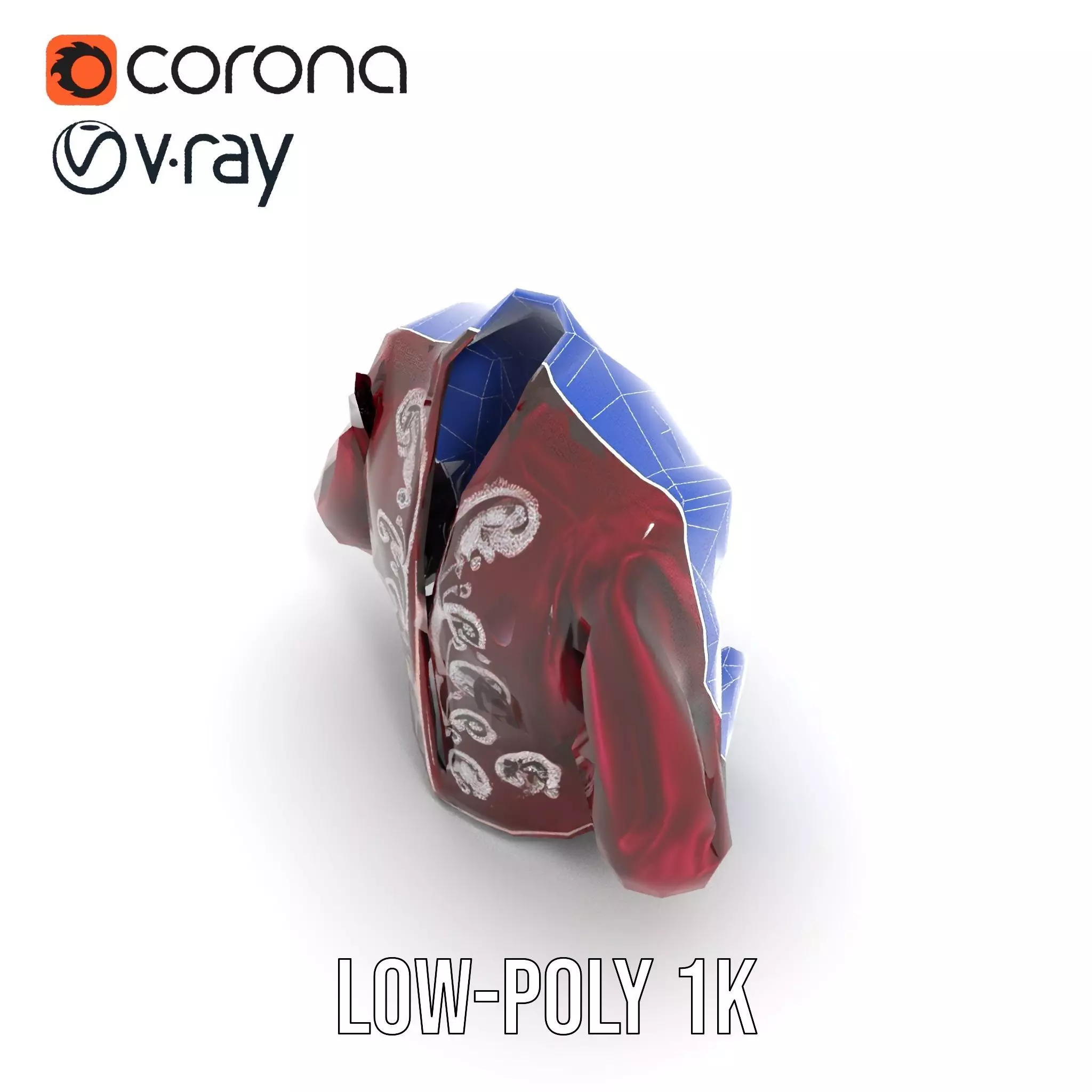 Elegant Velvet Jacket model pack Low-poly 3D model_27