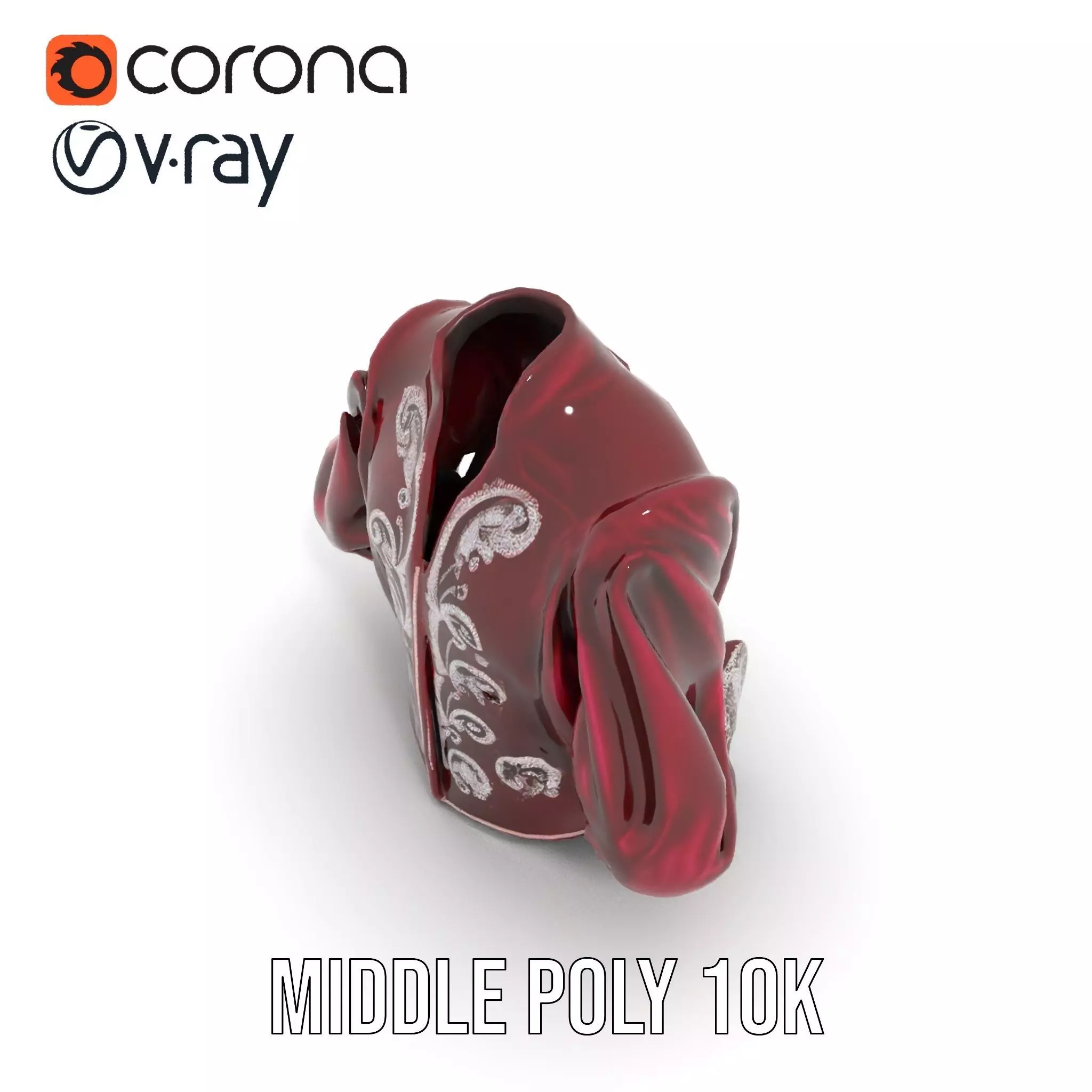 Elegant Velvet Jacket model pack Low-poly 3D model_15