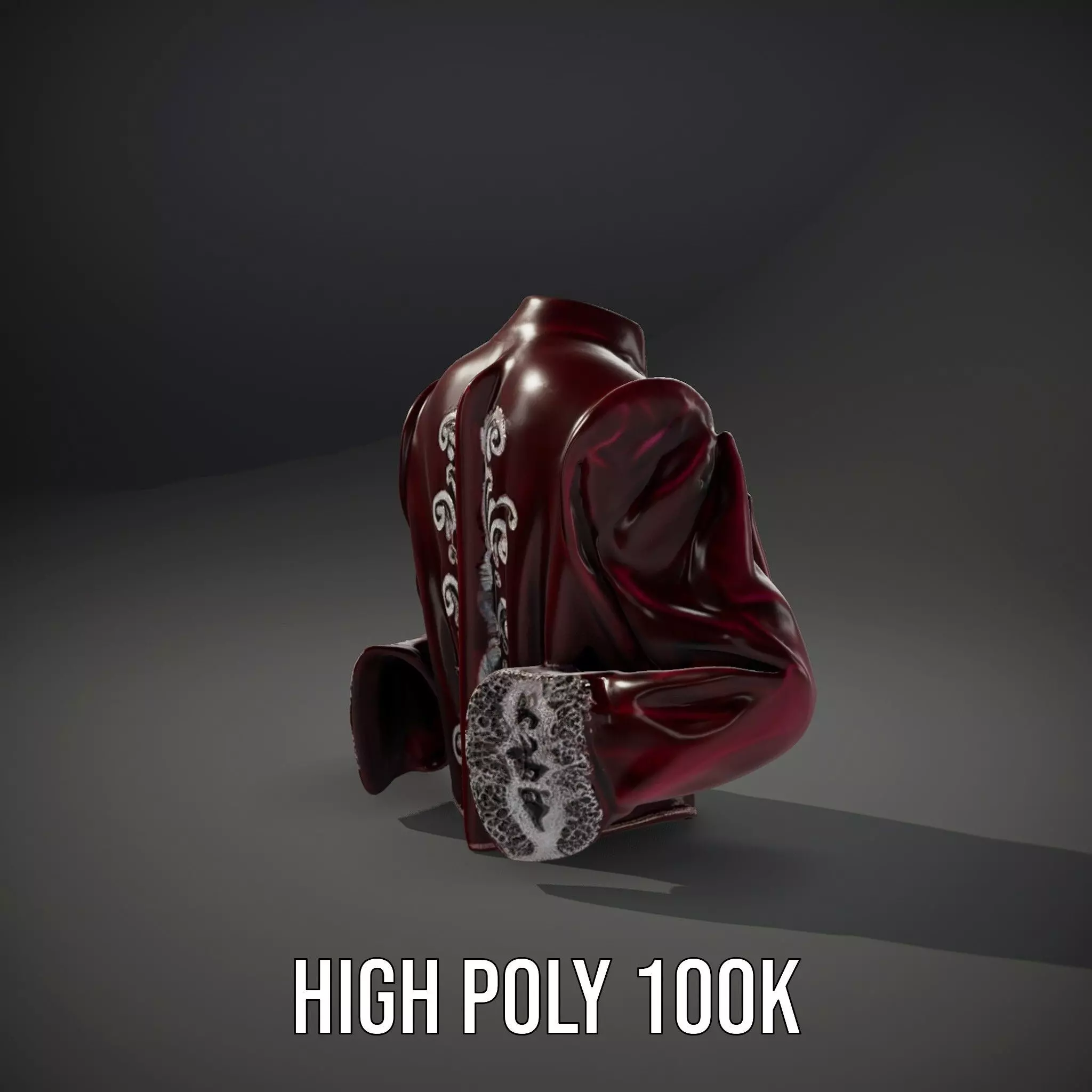 Elegant Velvet Jacket model pack Low-poly 3D model_12