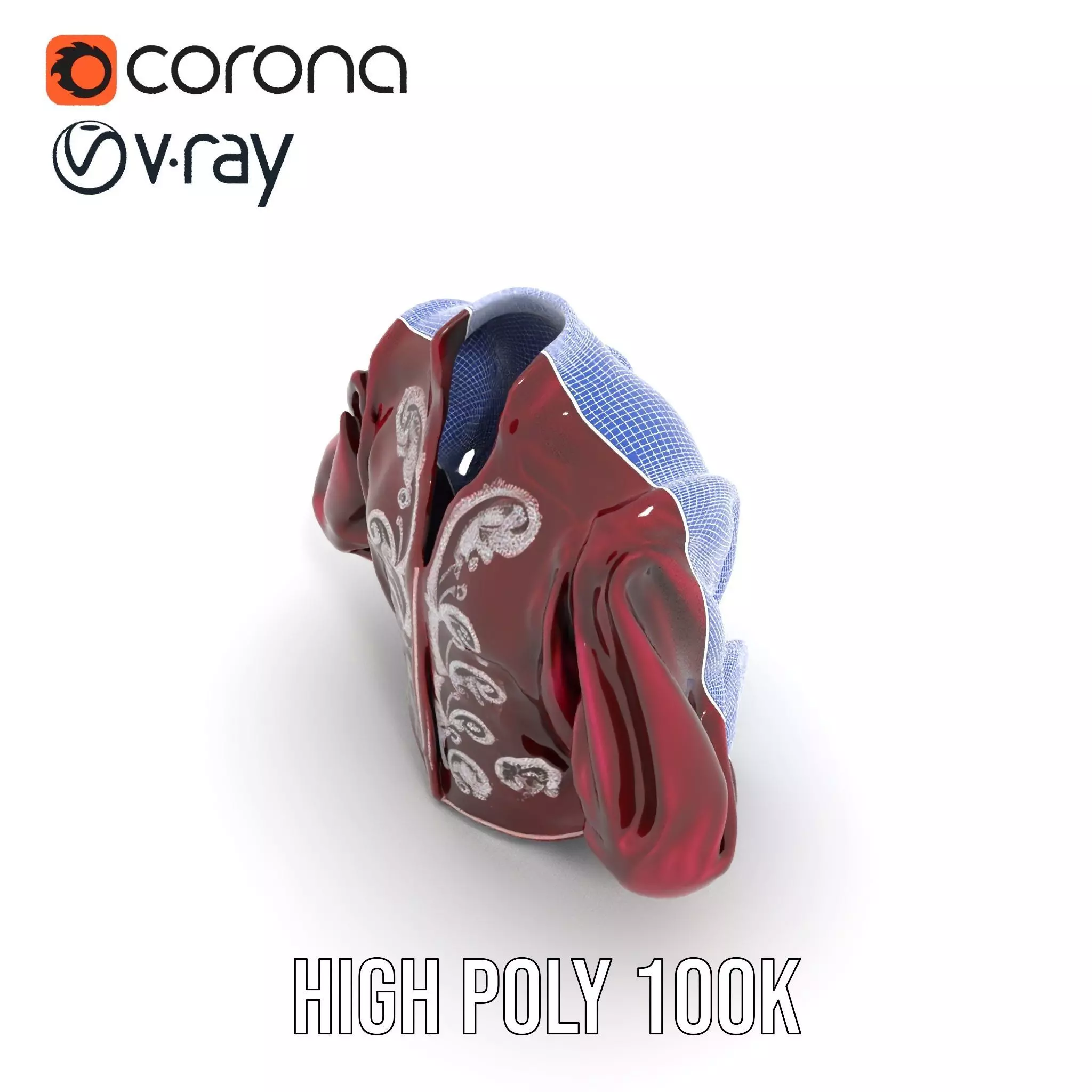 Elegant Velvet Jacket model pack Low-poly 3D model_33