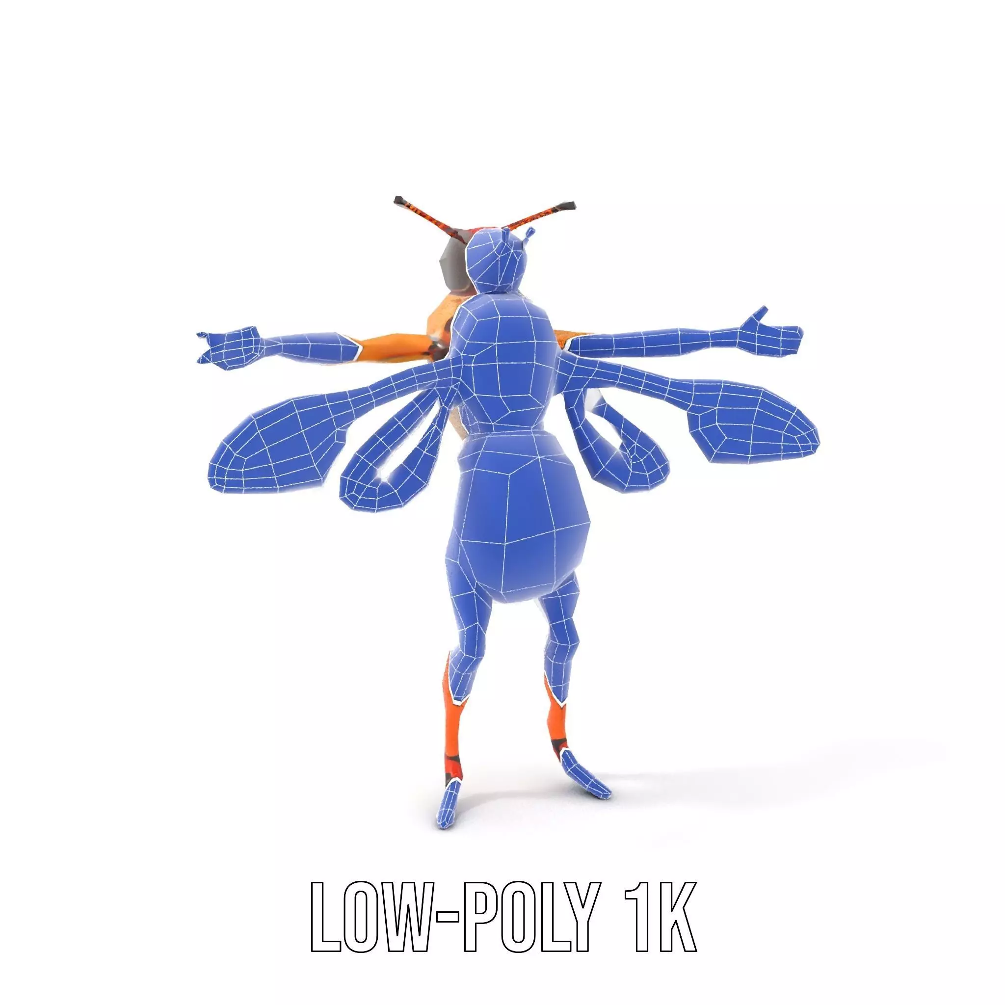 Hornet Hybrid Creature model pack Low-poly 3D model_22