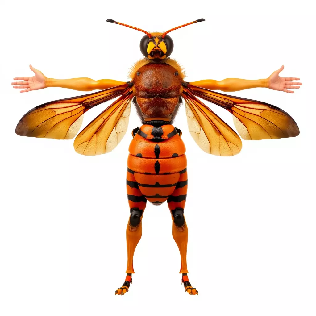 Hornet Hybrid Creature model pack Low-poly 3D model_2