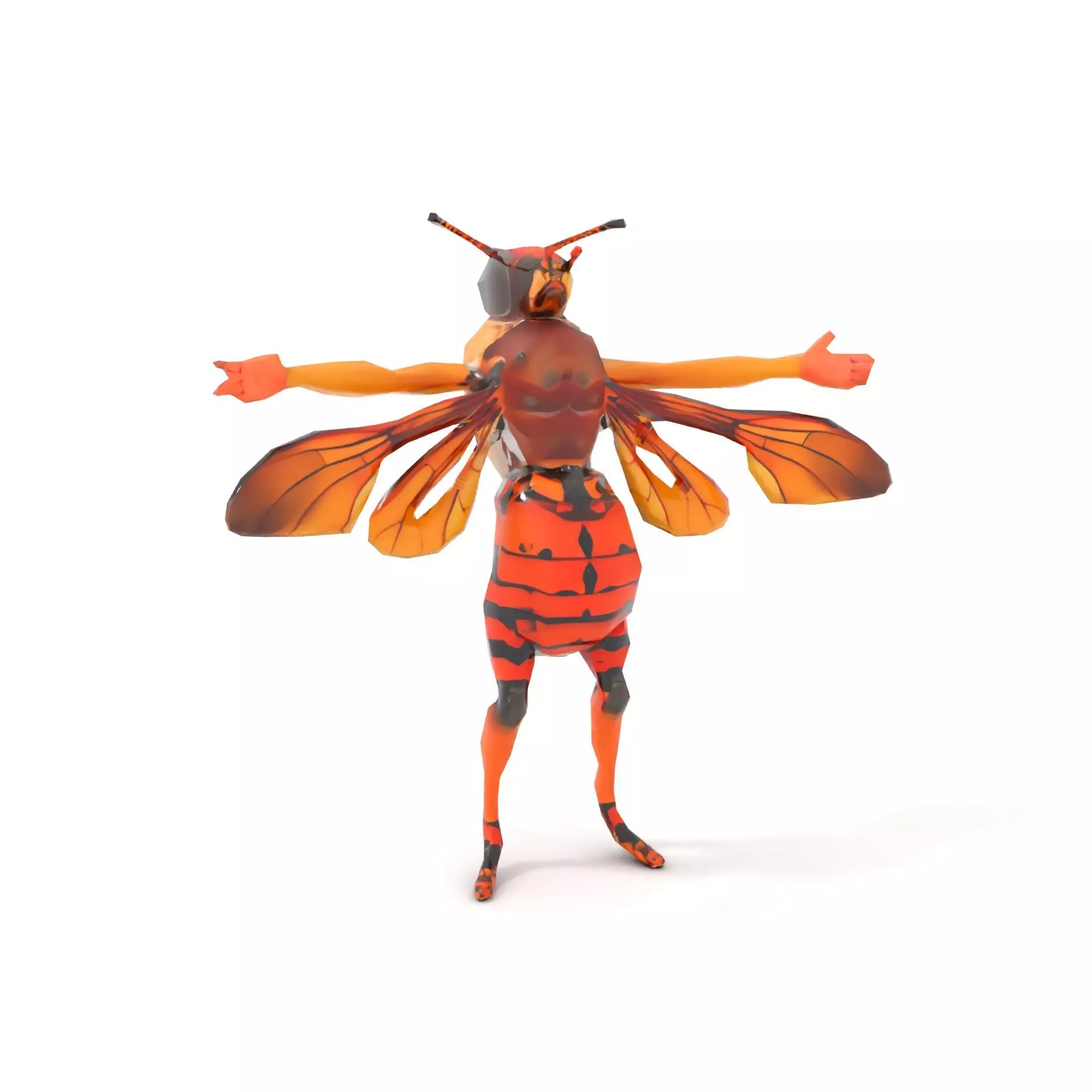 Hornet Hybrid Creature model pack Low-poly 3D model_12