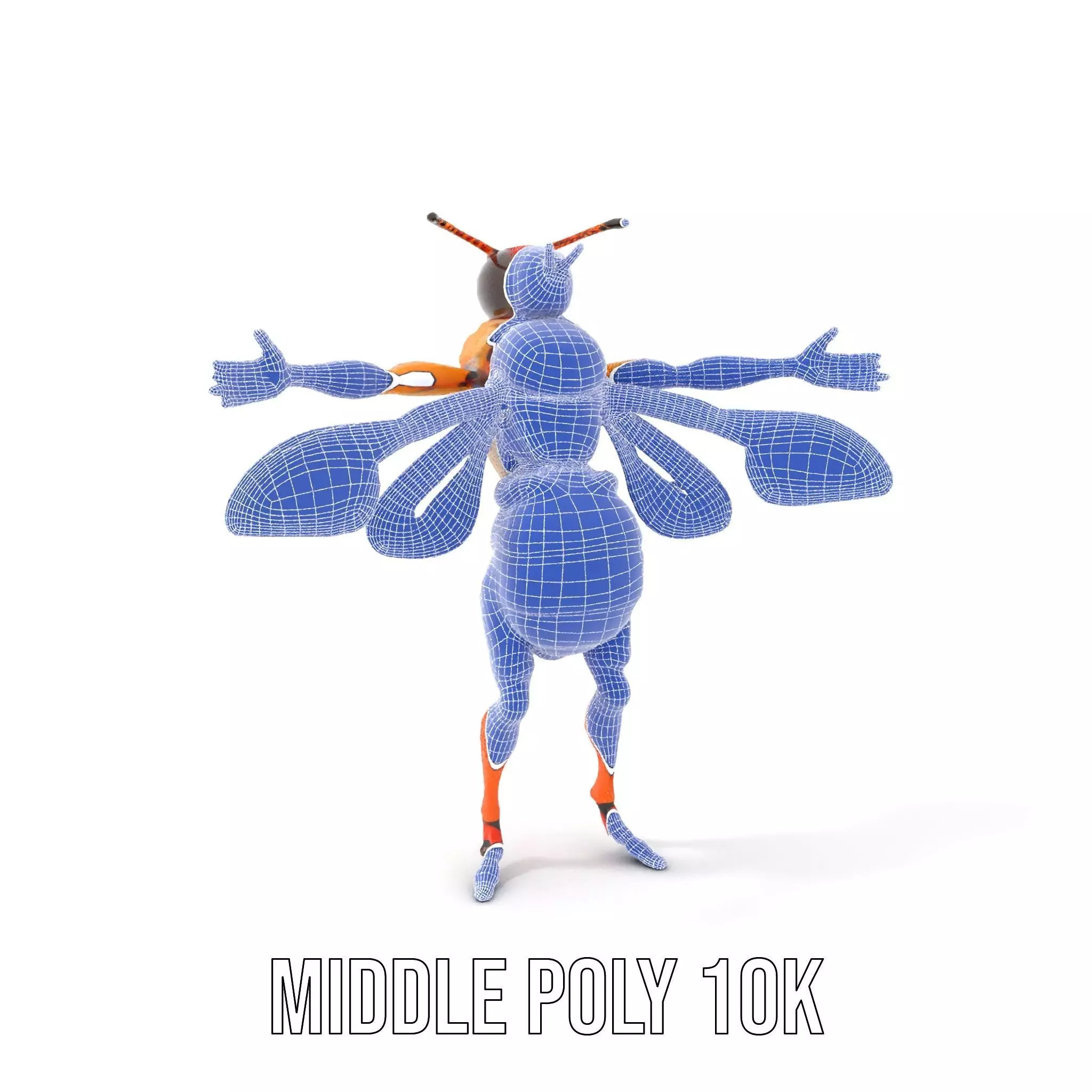 Hornet Hybrid Creature model pack Low-poly 3D model_21