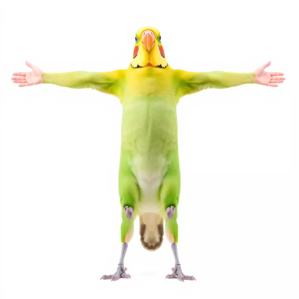 Tropical Parrot Hybrid model pack Low-poly 3D model_2