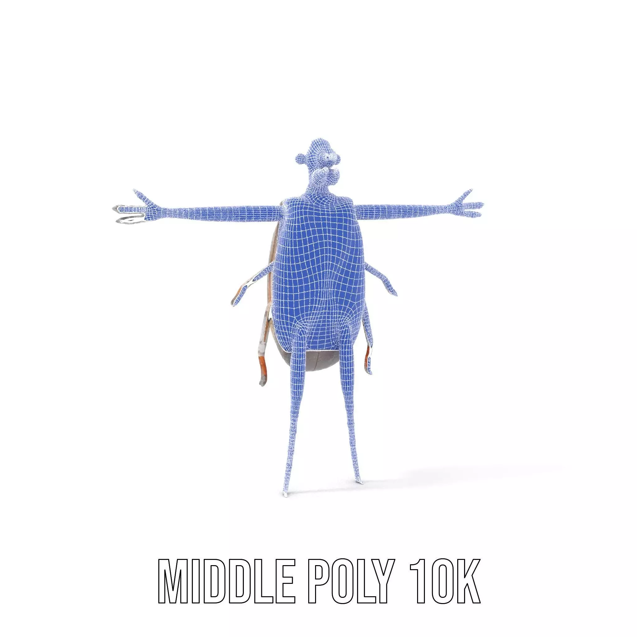 Futuristic Beetle Droid model pack Low-poly 3D model_19