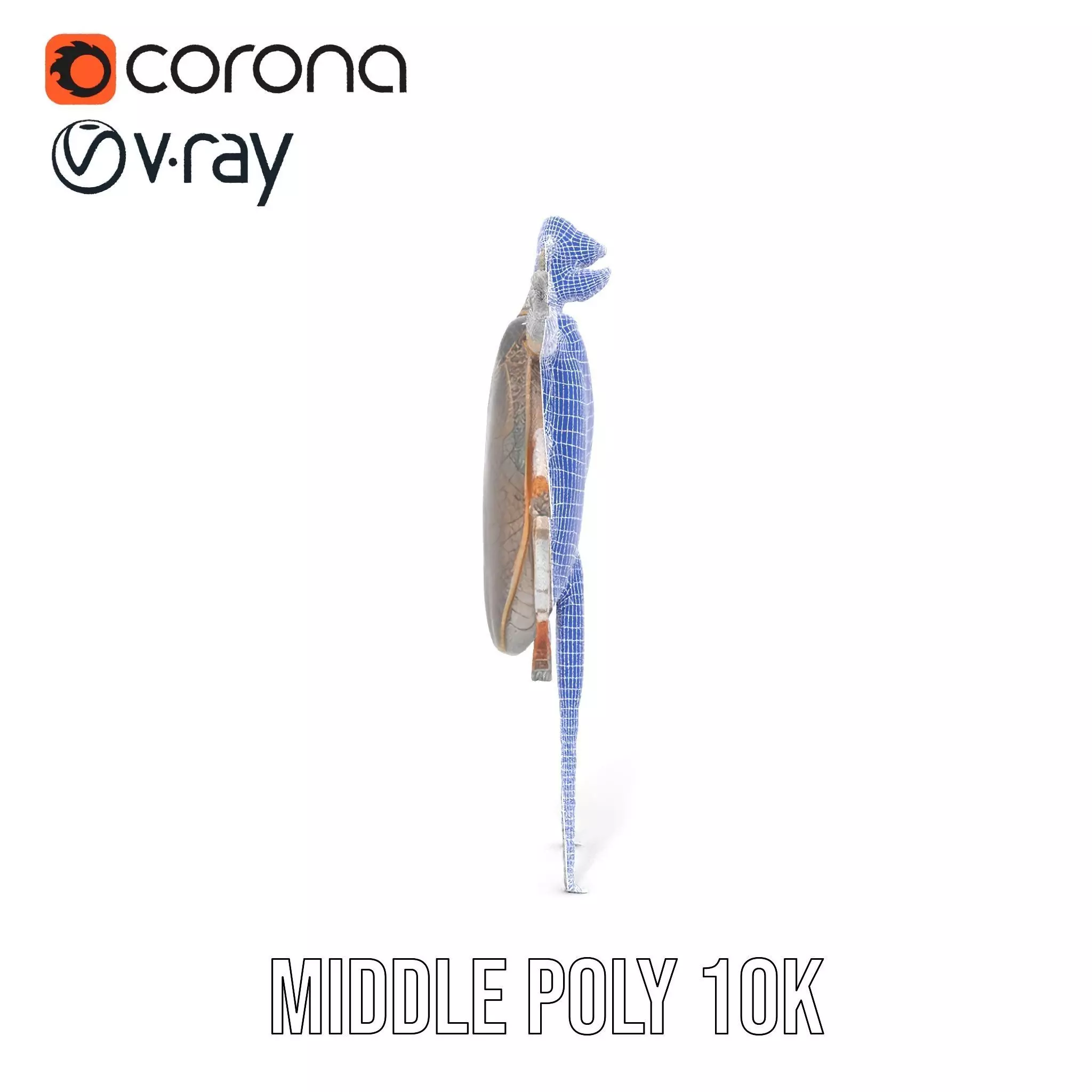 Futuristic Beetle Droid model pack Low-poly 3D model_27