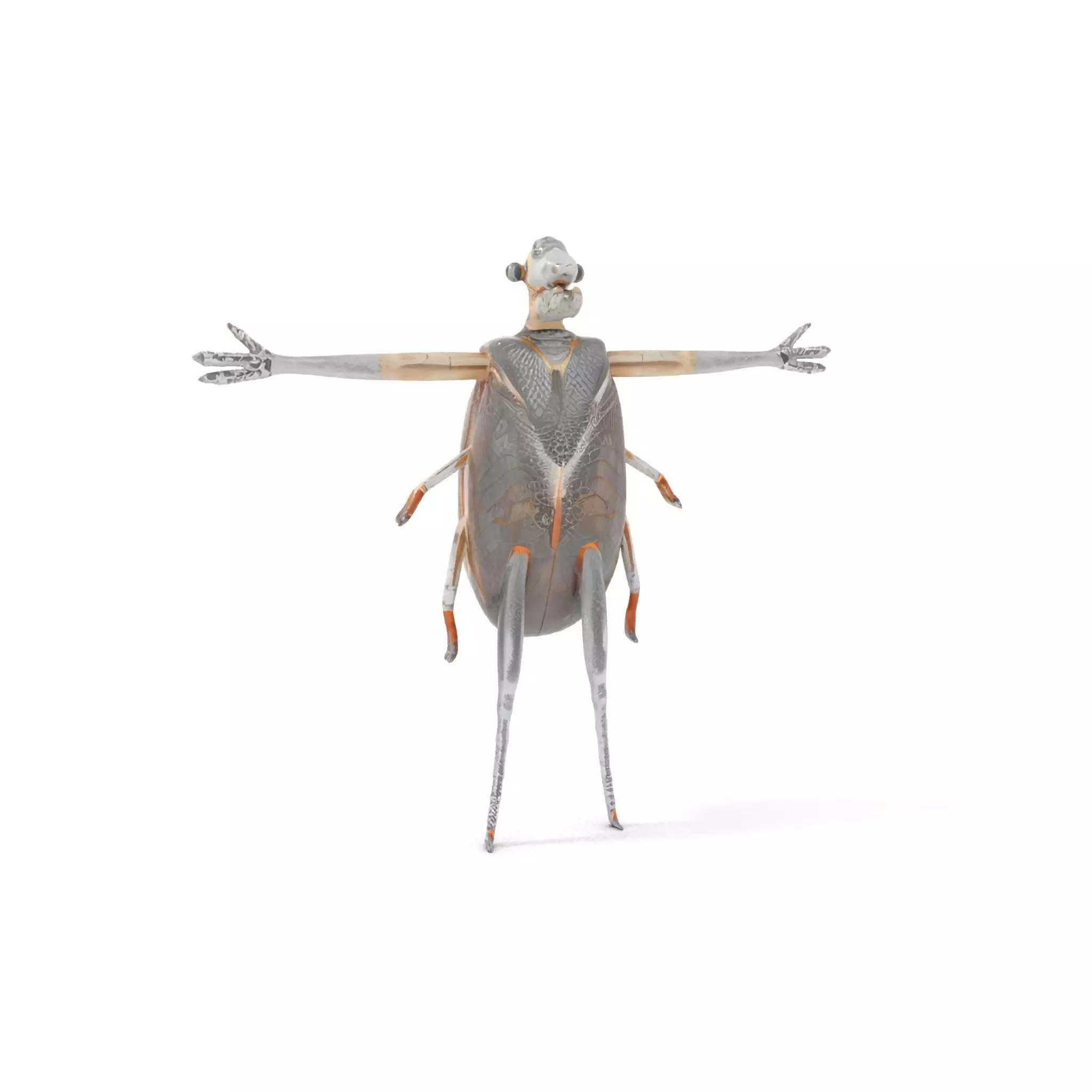 Futuristic Beetle Droid model pack Low-poly 3D model_6