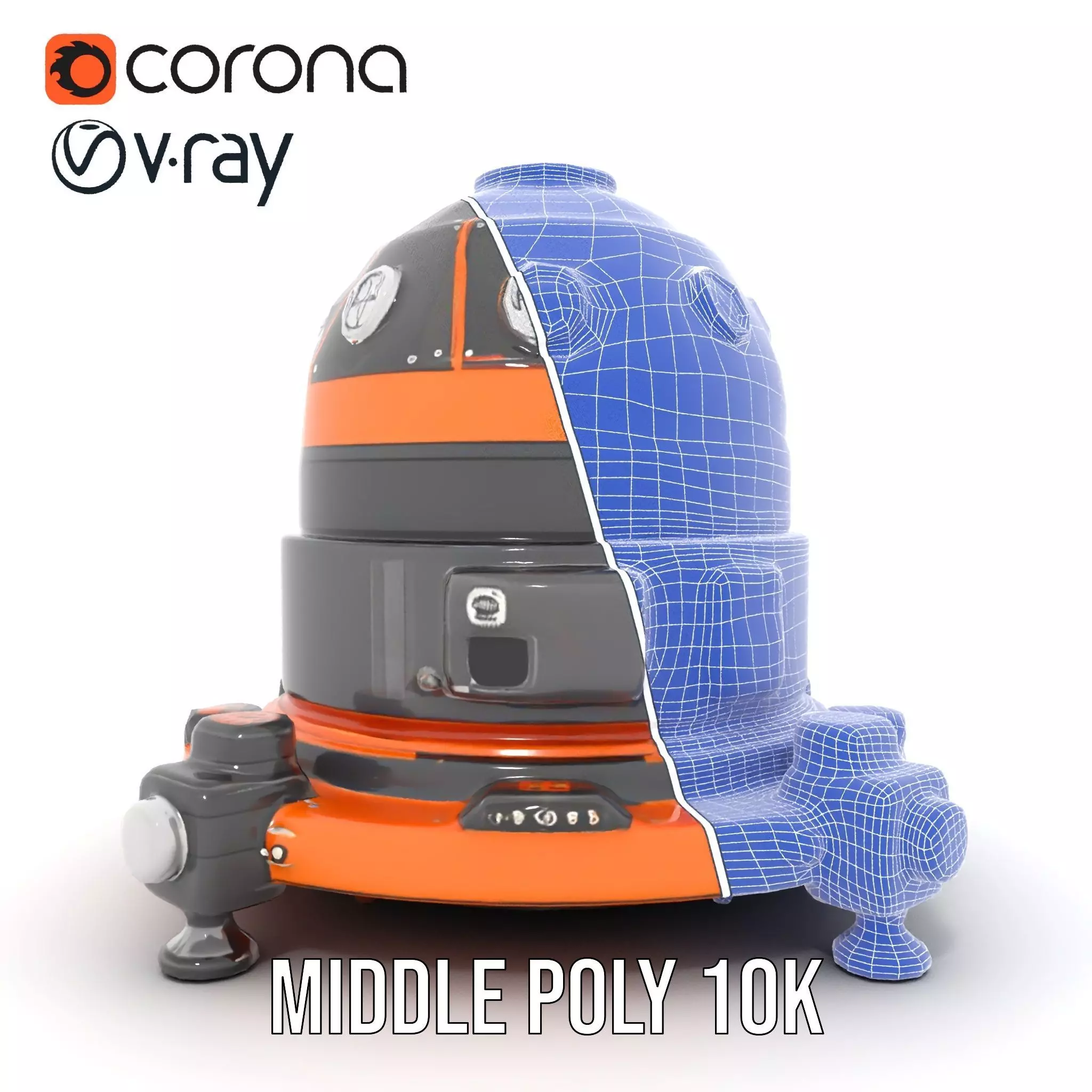 Orbital Research Drone model pack Low-poly 3D model_21