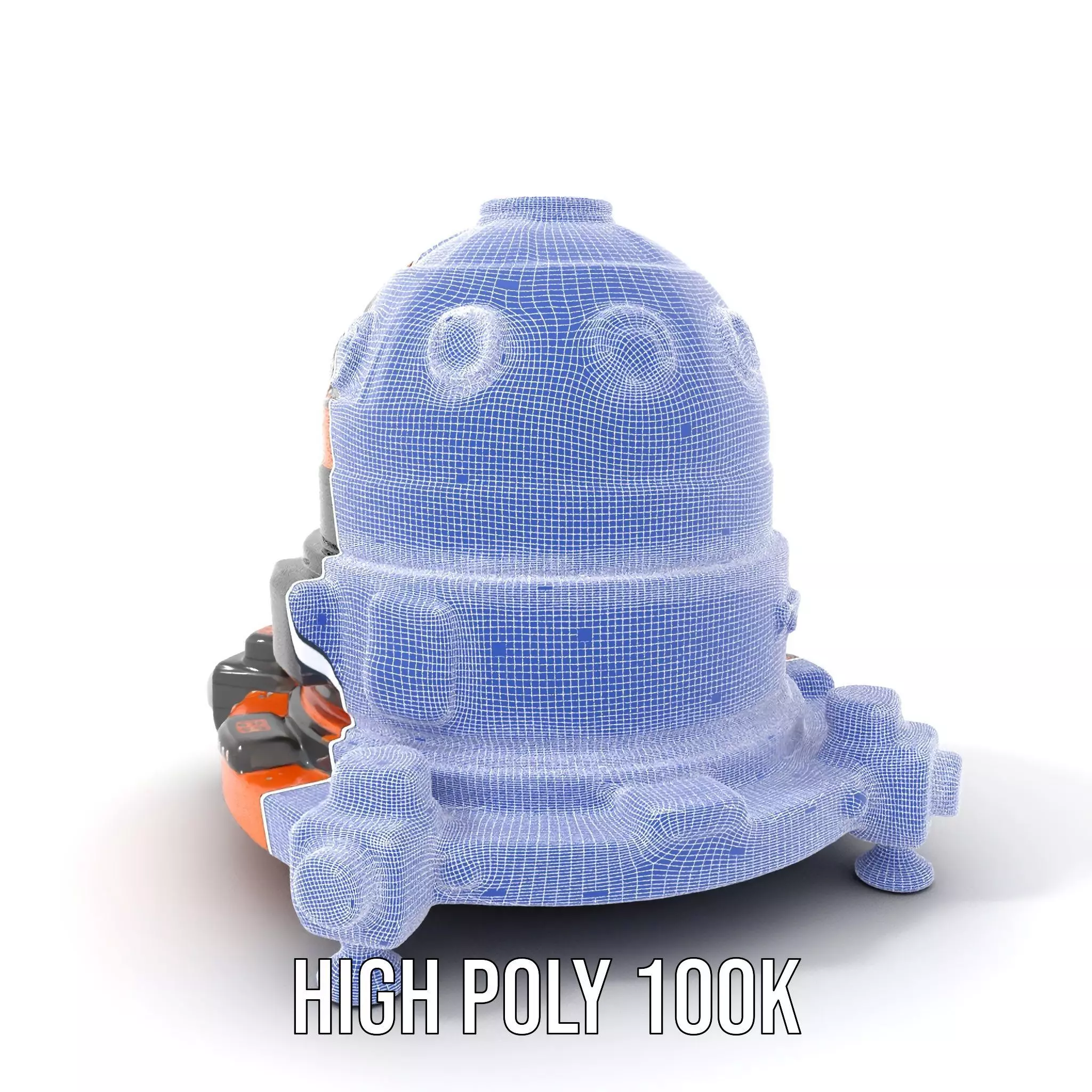 Orbital Research Drone model pack Low-poly 3D model_4